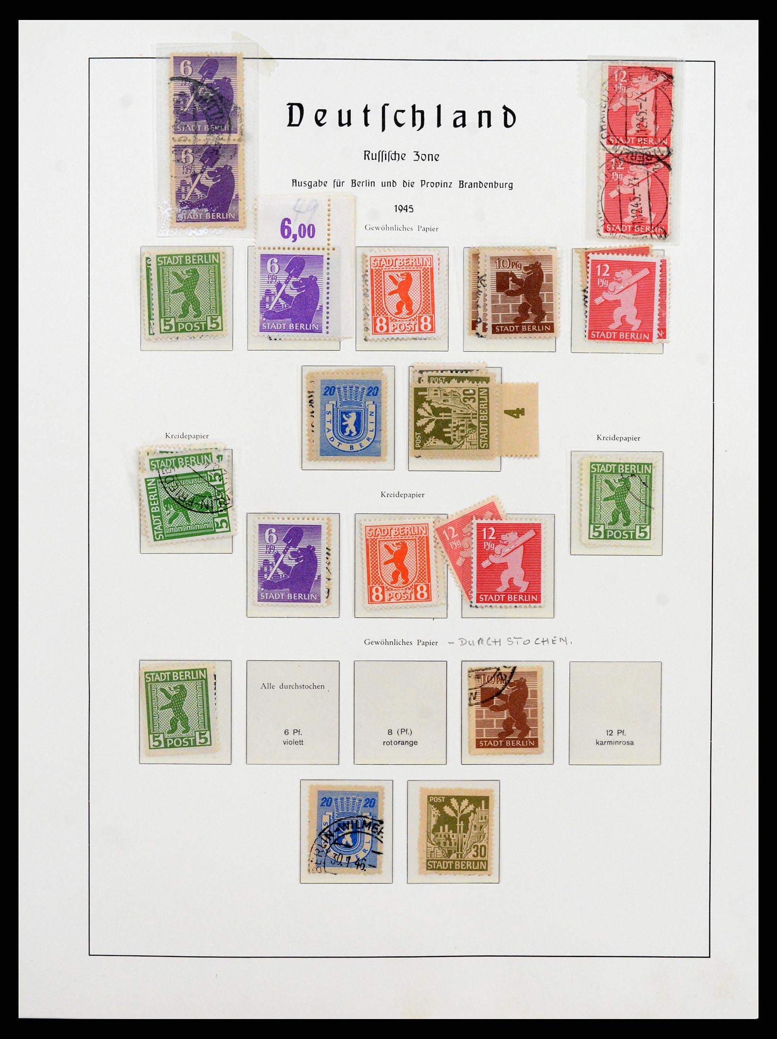 37866 022 - Stamp Collection 37866 German Zones 1945-1948.