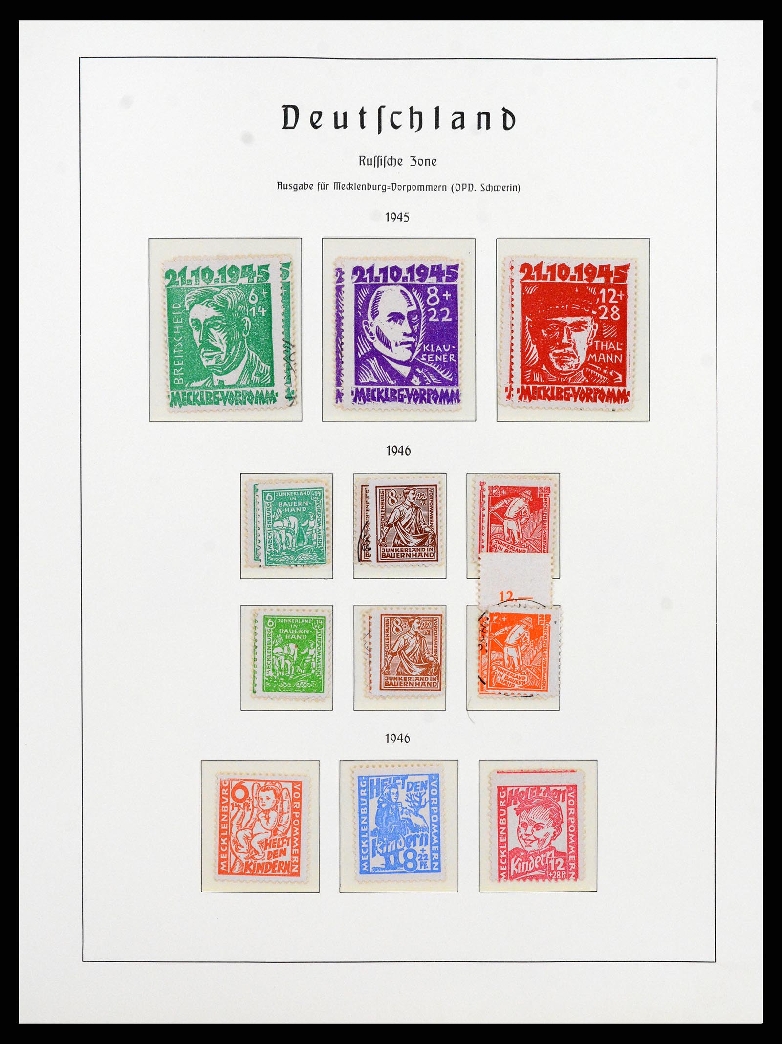 37866 024 - Stamp Collection 37866 German Zones 1945-1948.