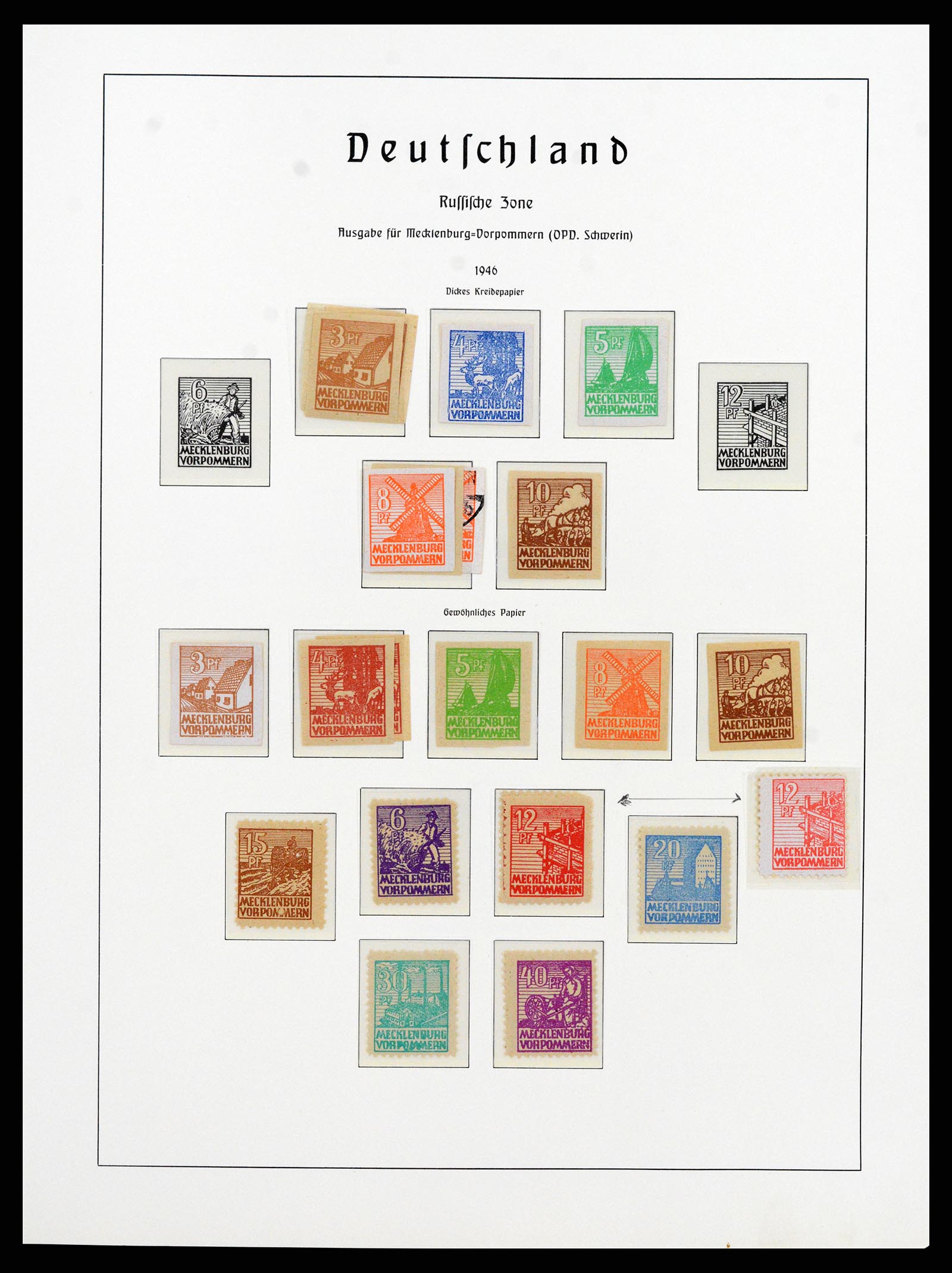 37866 025 - Stamp Collection 37866 German Zones 1945-1948.