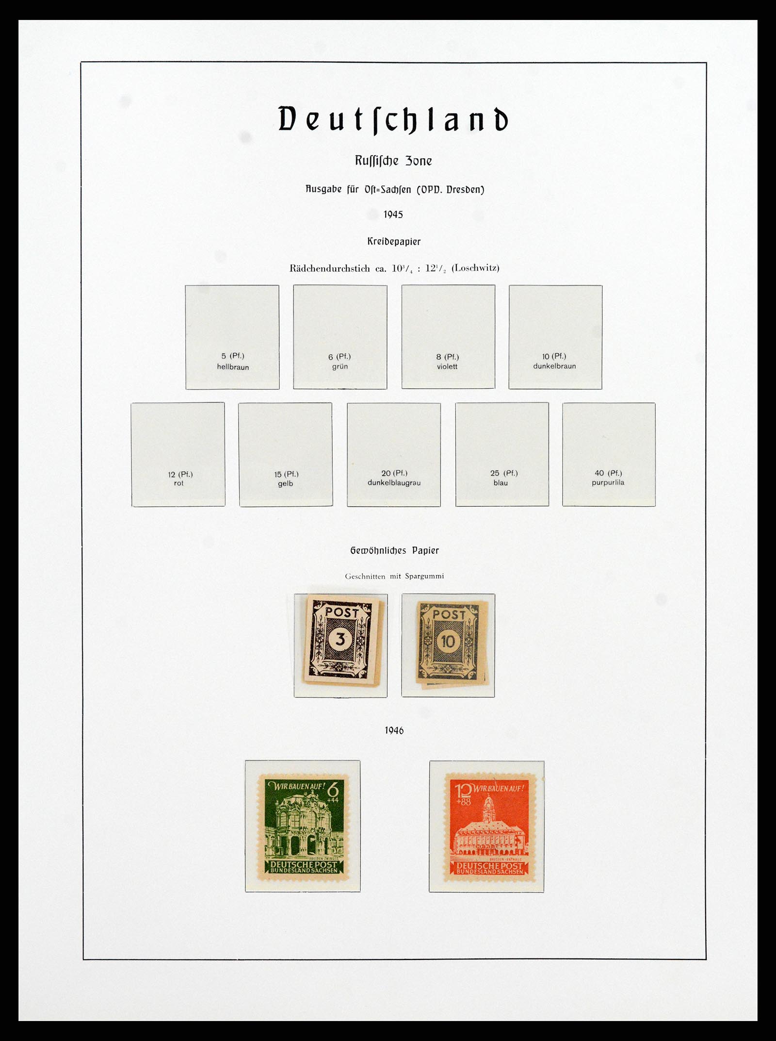 37866 028 - Stamp Collection 37866 German Zones 1945-1948.