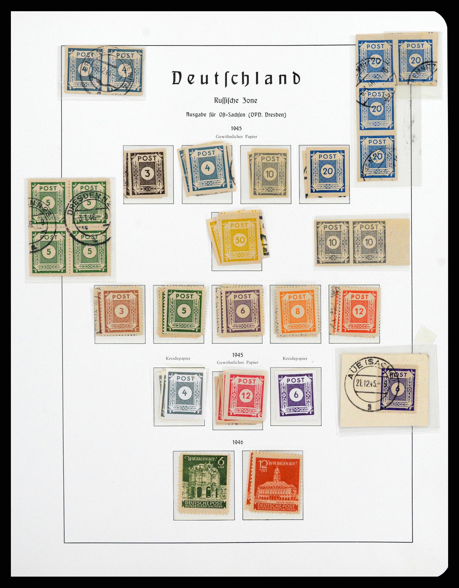 37866 029 - Stamp Collection 37866 German Zones 1945-1948.
