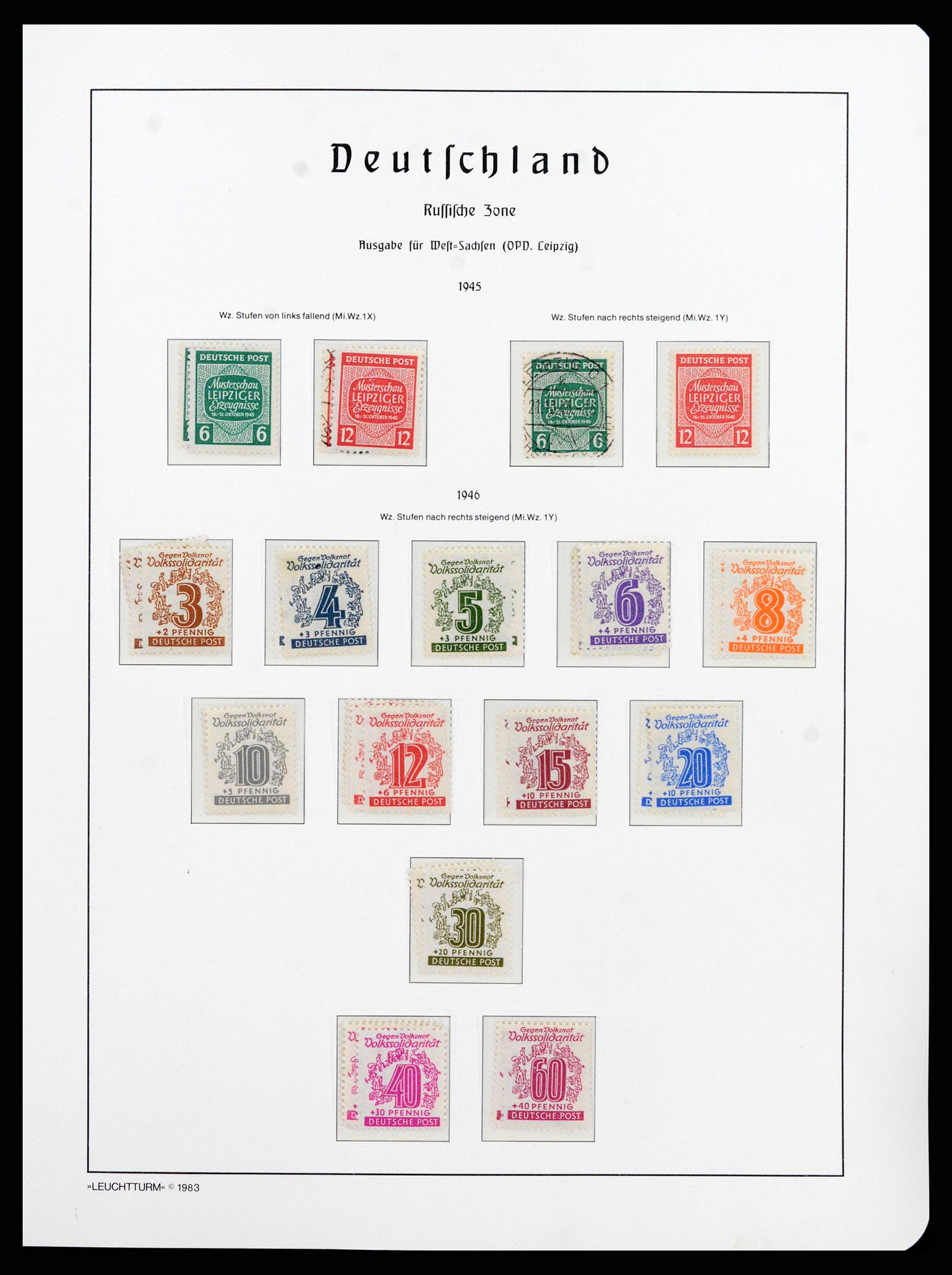 37866 036 - Stamp Collection 37866 German Zones 1945-1948.