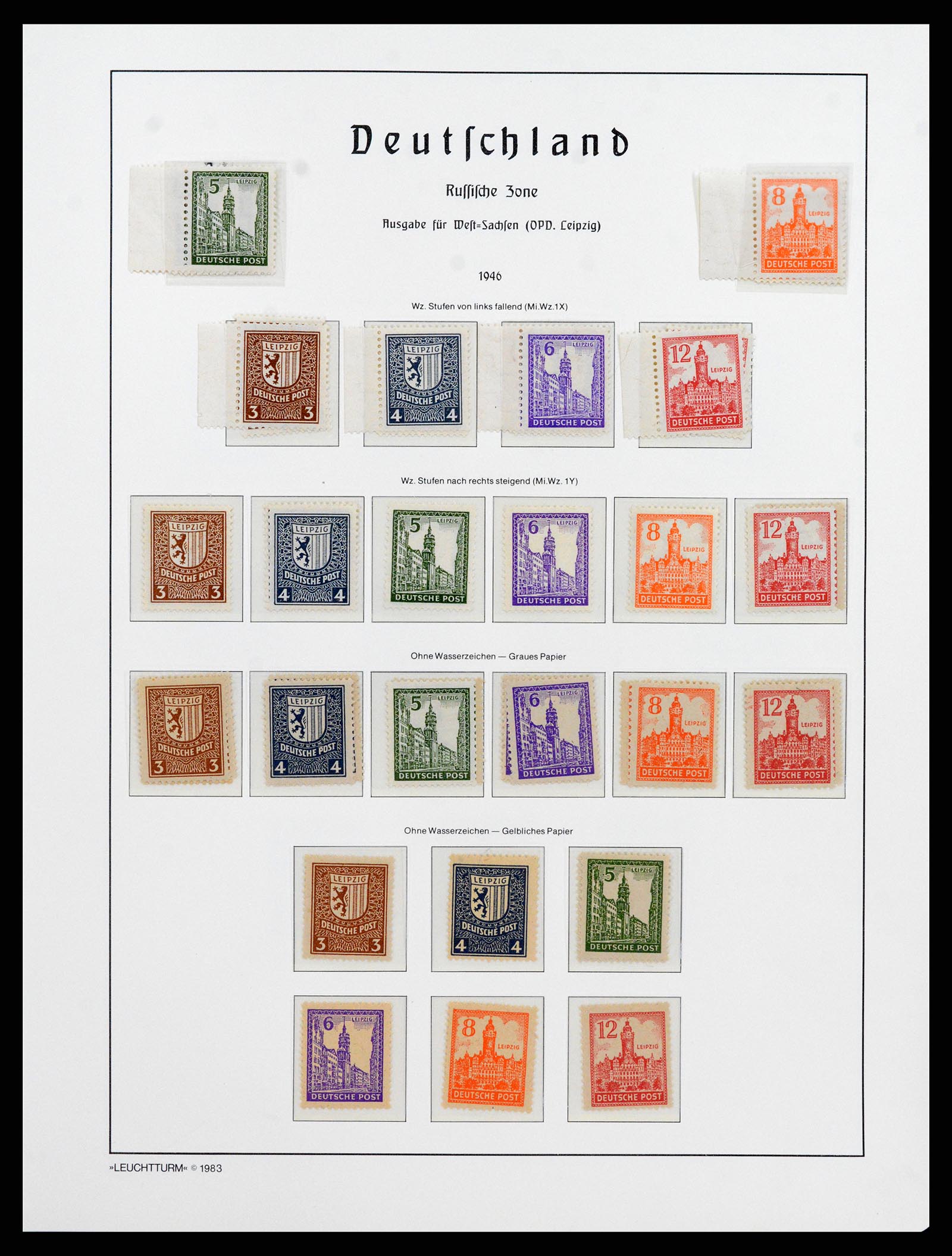 37866 037 - Stamp Collection 37866 German Zones 1945-1948.