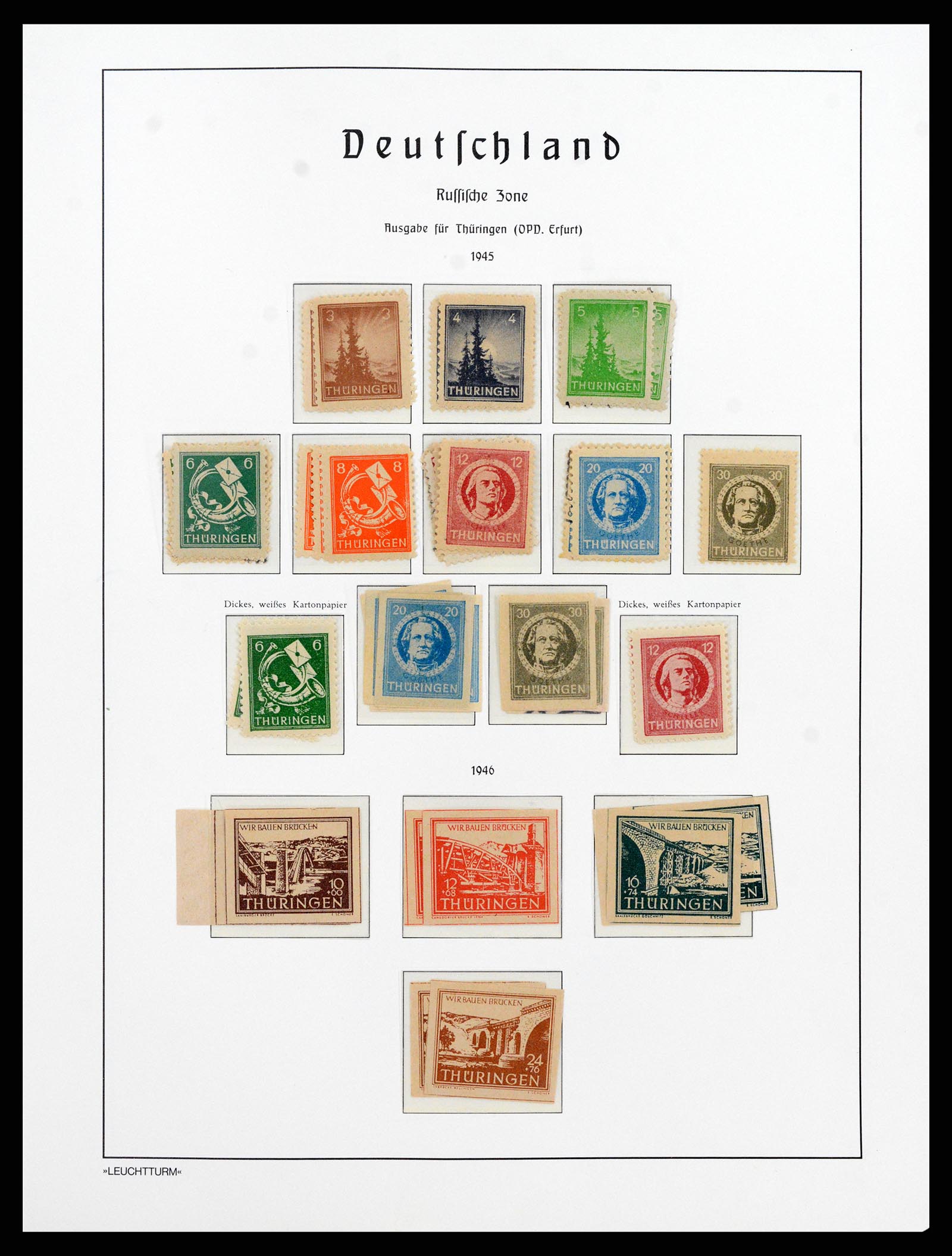 37866 040 - Stamp Collection 37866 German Zones 1945-1948.