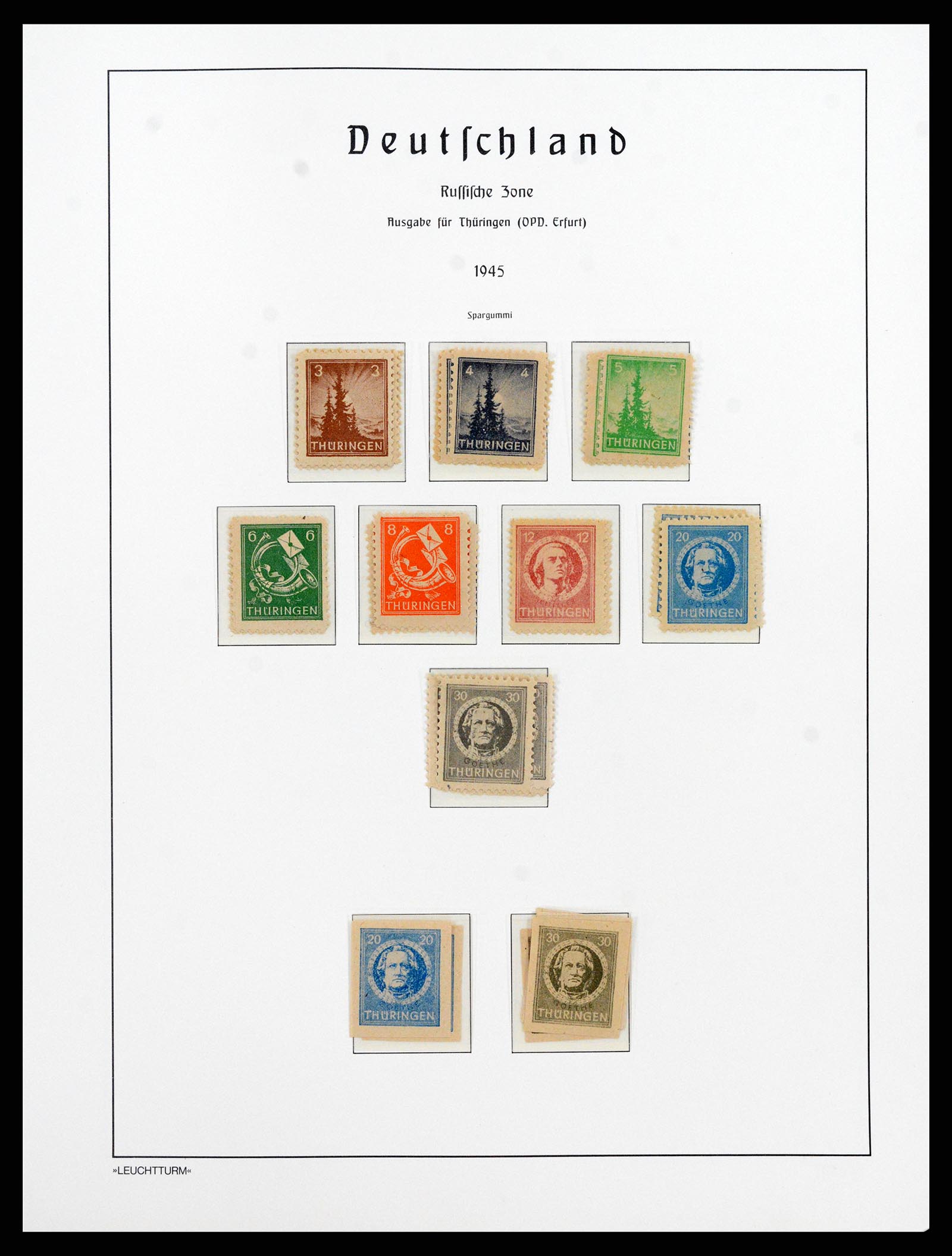 37866 041 - Stamp Collection 37866 German Zones 1945-1948.