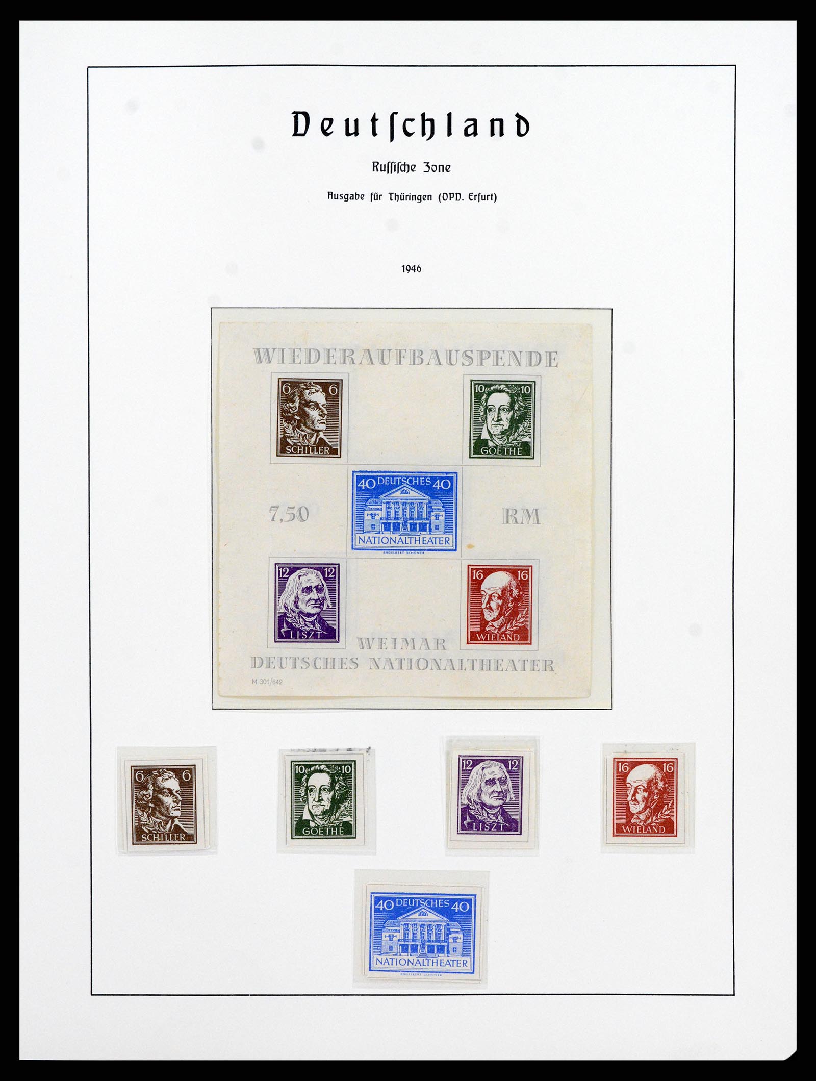 37866 043 - Stamp Collection 37866 German Zones 1945-1948.