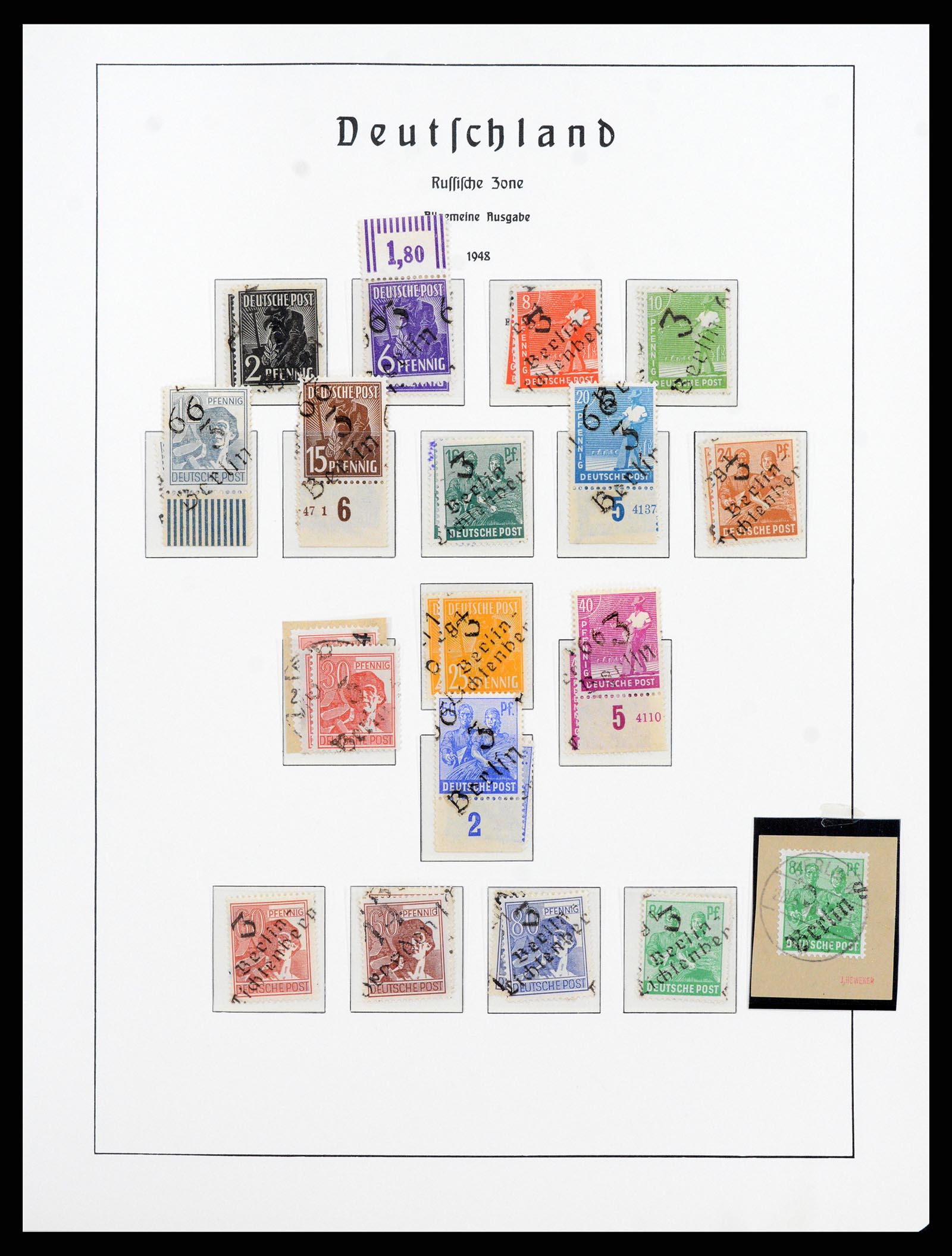 37866 047 - Stamp Collection 37866 German Zones 1945-1948.