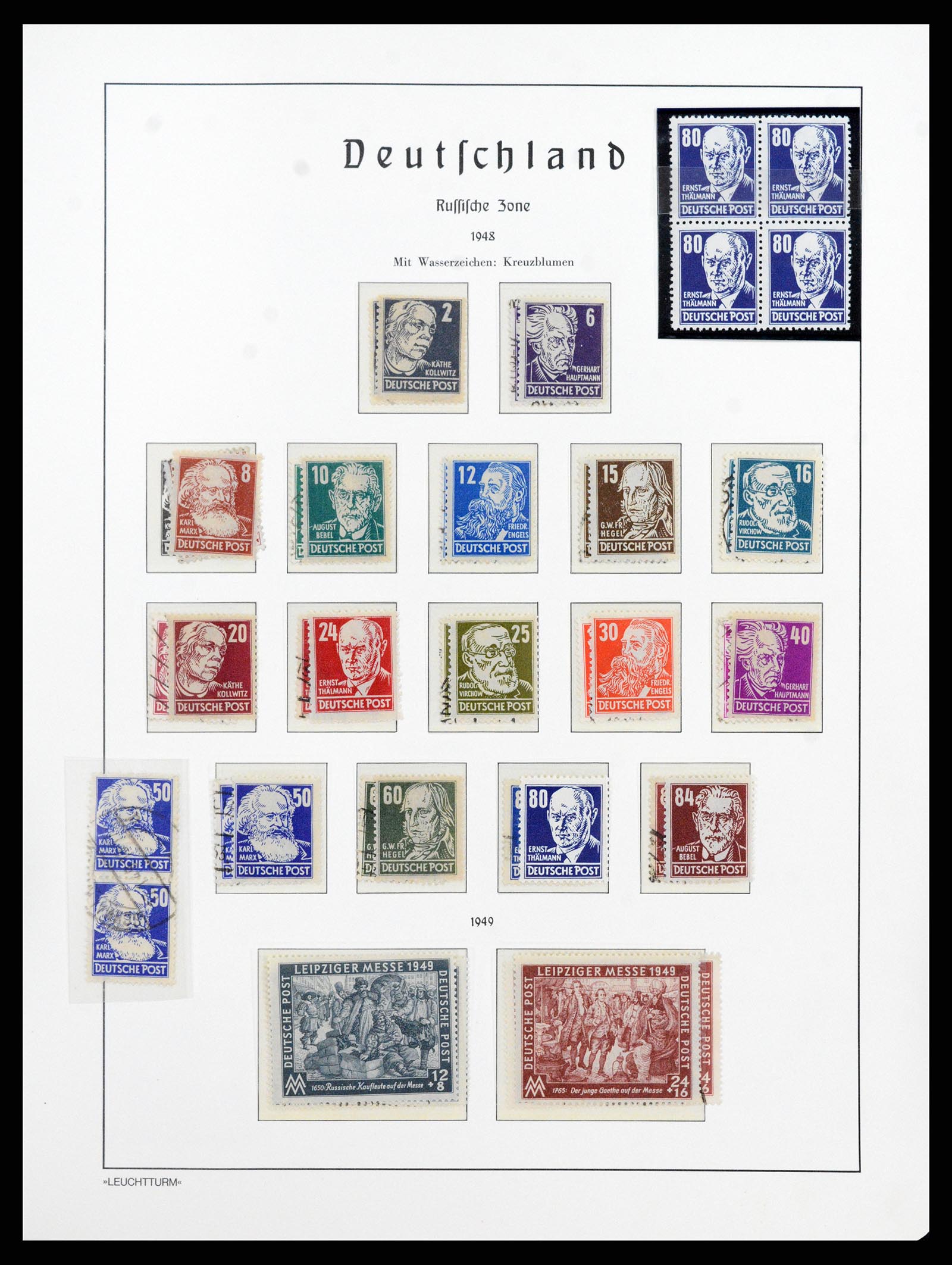 37866 049 - Stamp Collection 37866 German Zones 1945-1948.