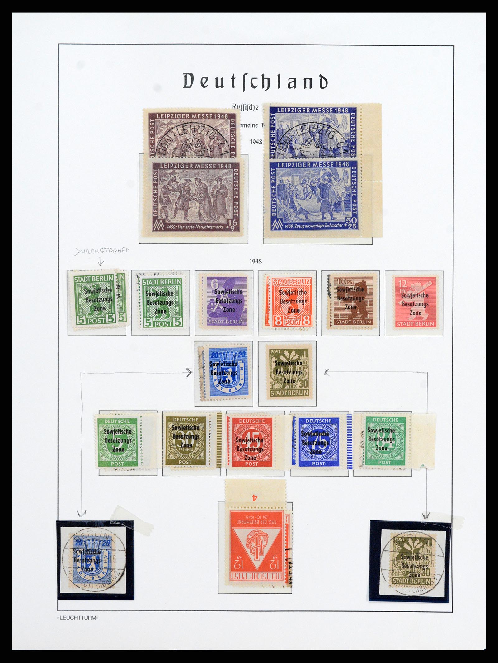 37866 051 - Stamp Collection 37866 German Zones 1945-1948.