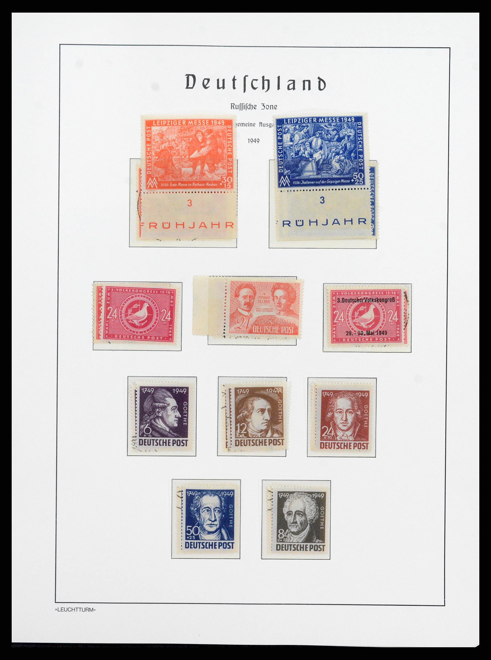 37866 052 - Stamp Collection 37866 German Zones 1945-1948.