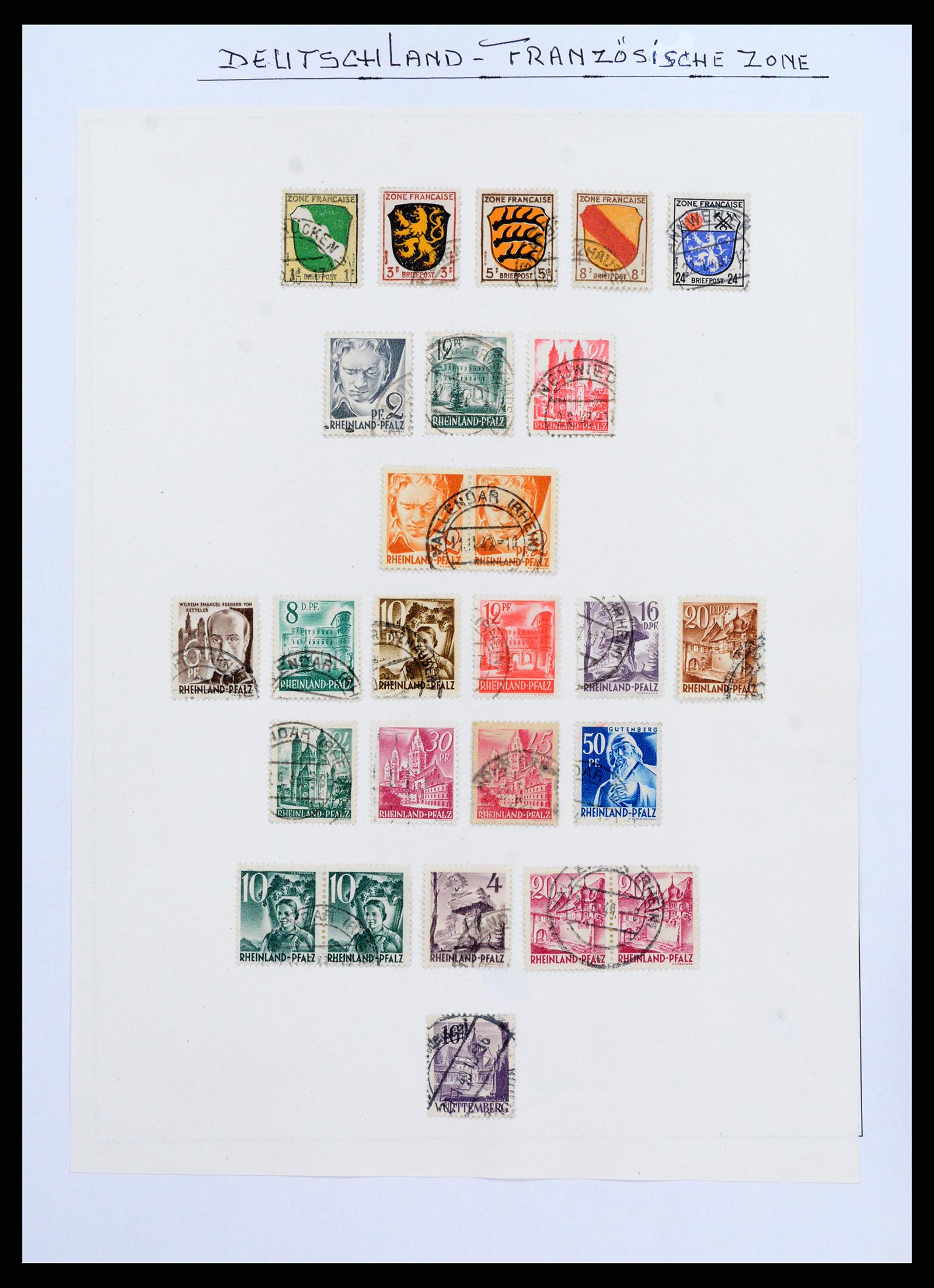 37866 054 - Stamp Collection 37866 German Zones 1945-1948.