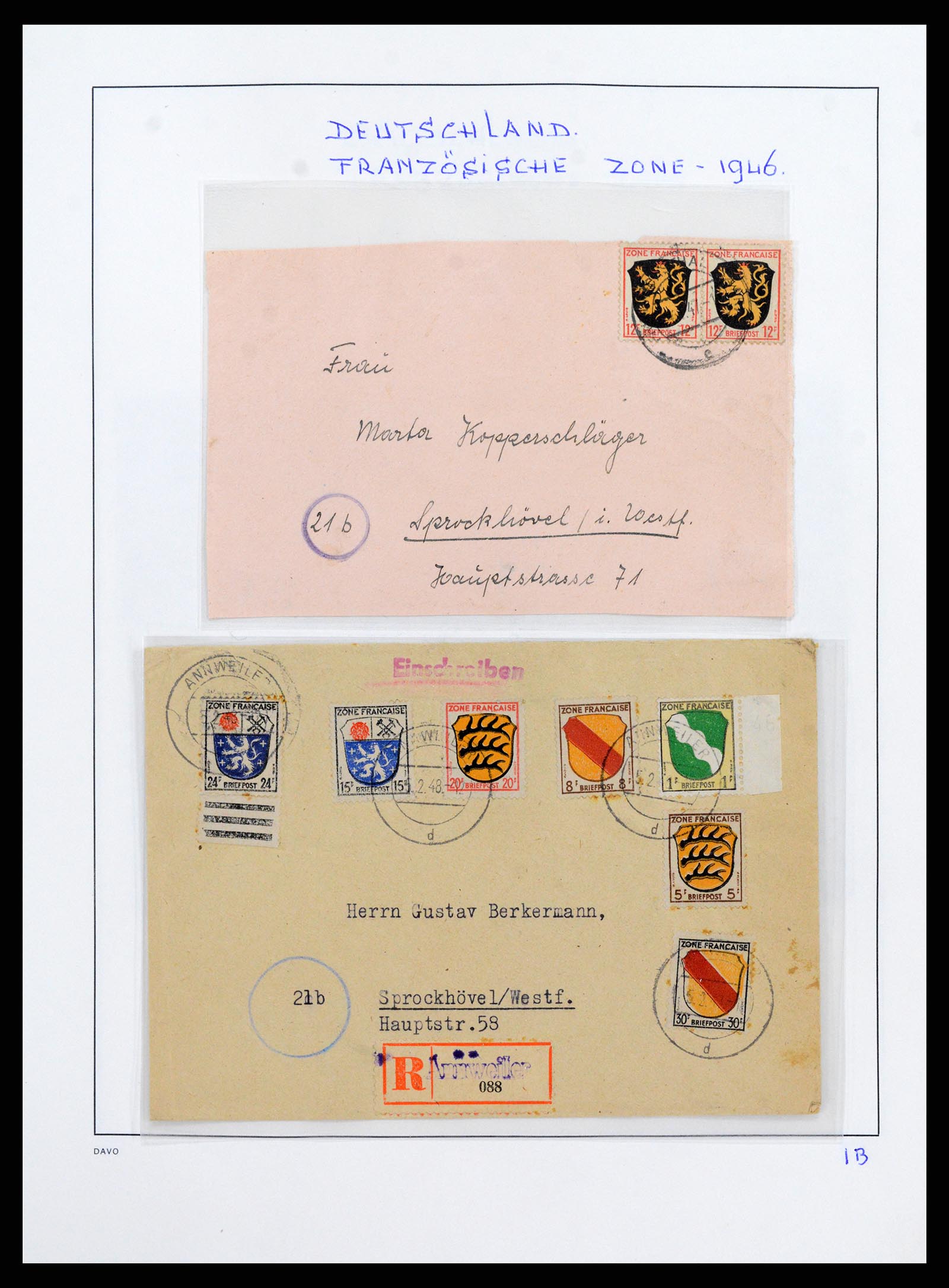 37866 056 - Stamp Collection 37866 German Zones 1945-1948.