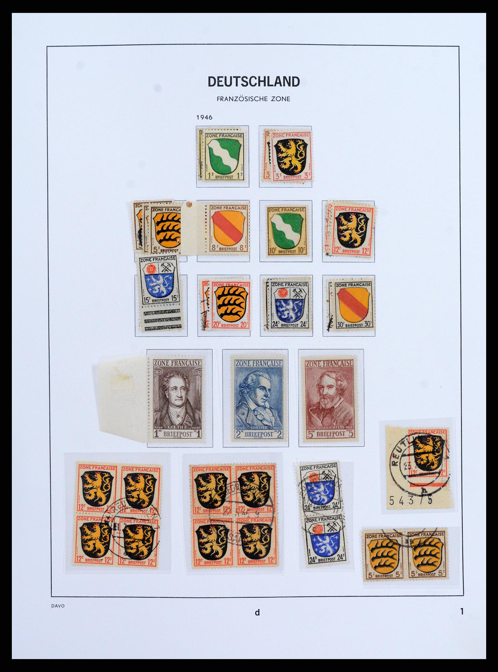 37866 058 - Stamp Collection 37866 German Zones 1945-1948.