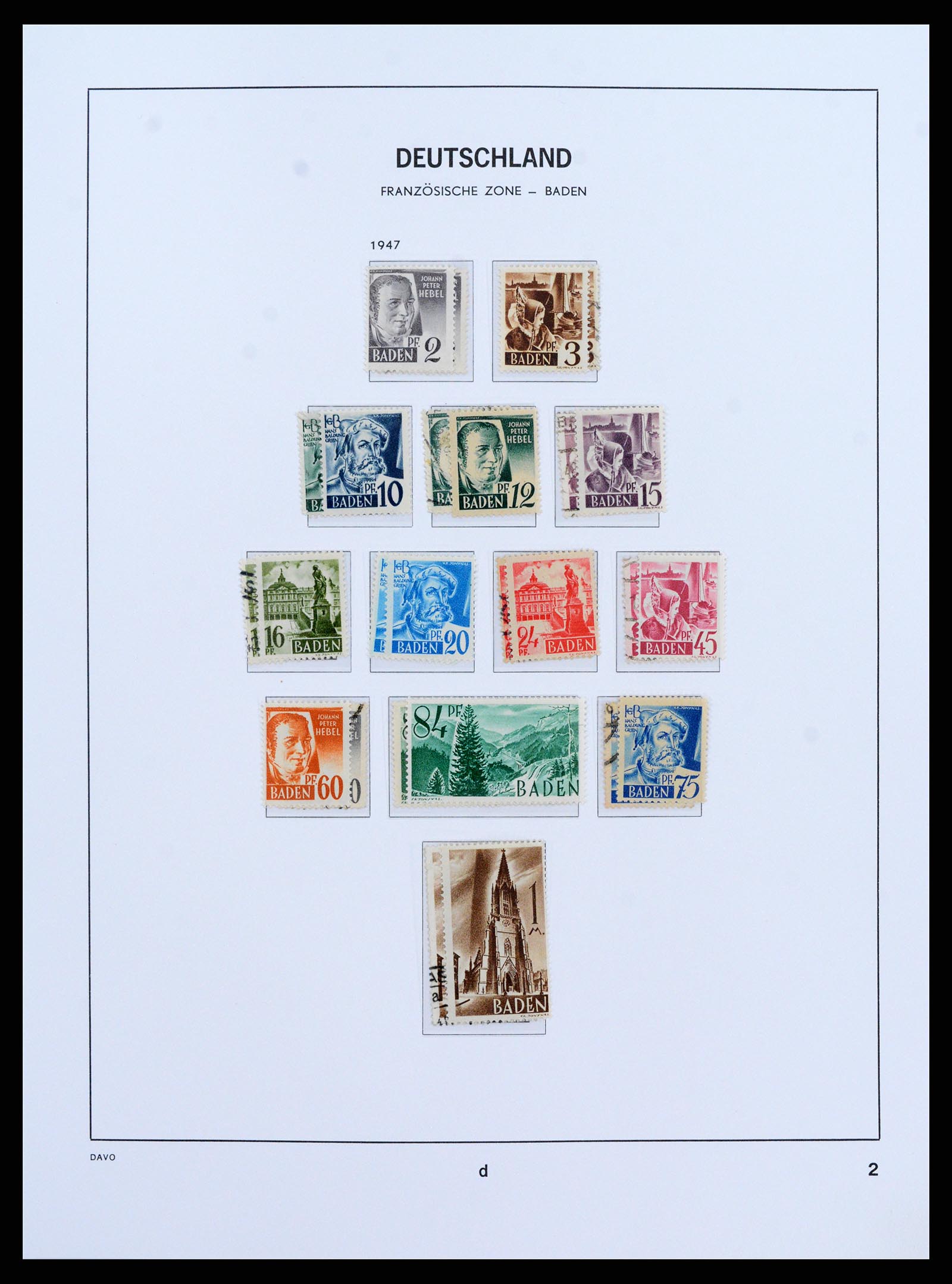 37866 059 - Stamp Collection 37866 German Zones 1945-1948.
