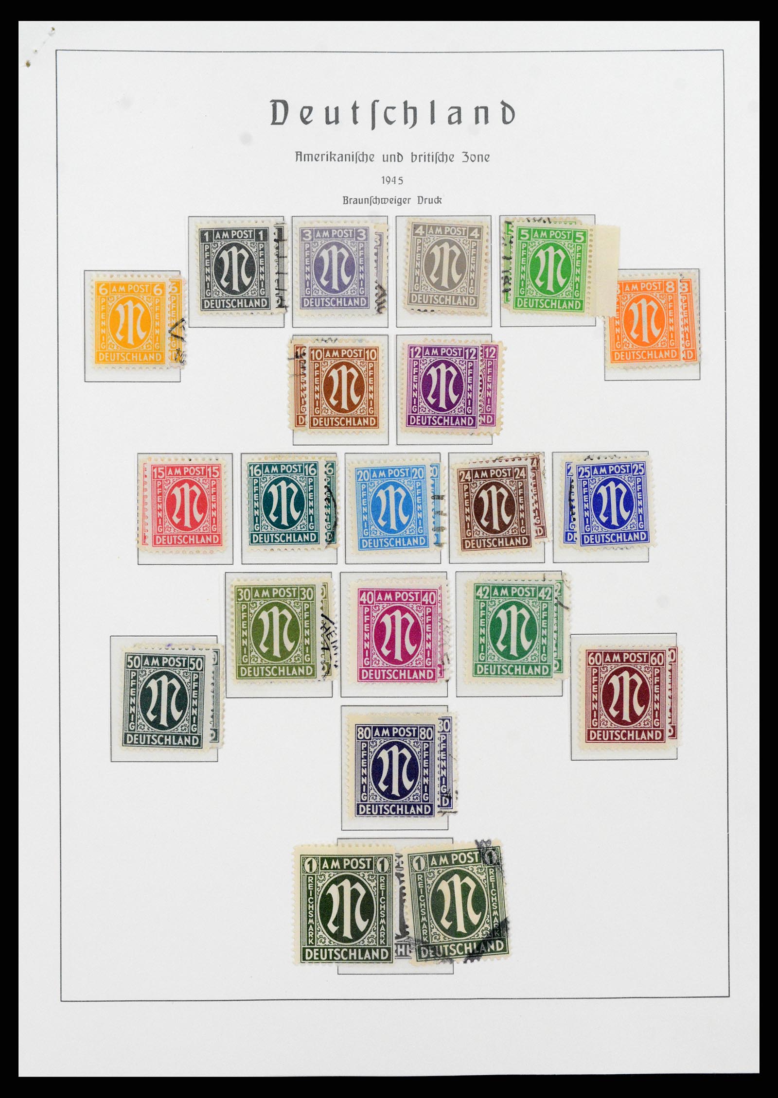 37866 081 - Postzegelverzameling 37866 Duitse Zones 1945-1948.