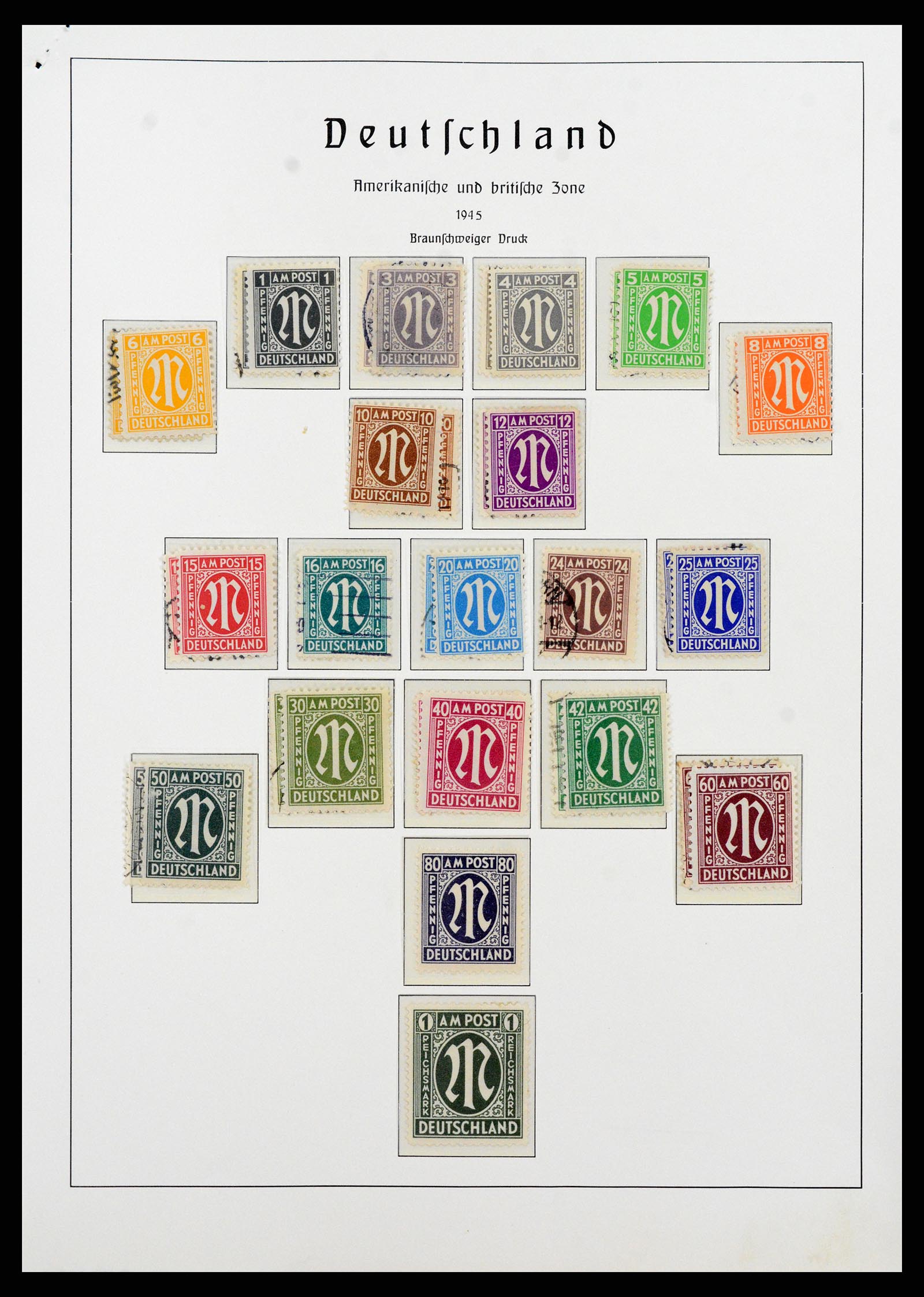 37866 082 - Postzegelverzameling 37866 Duitse Zones 1945-1948.