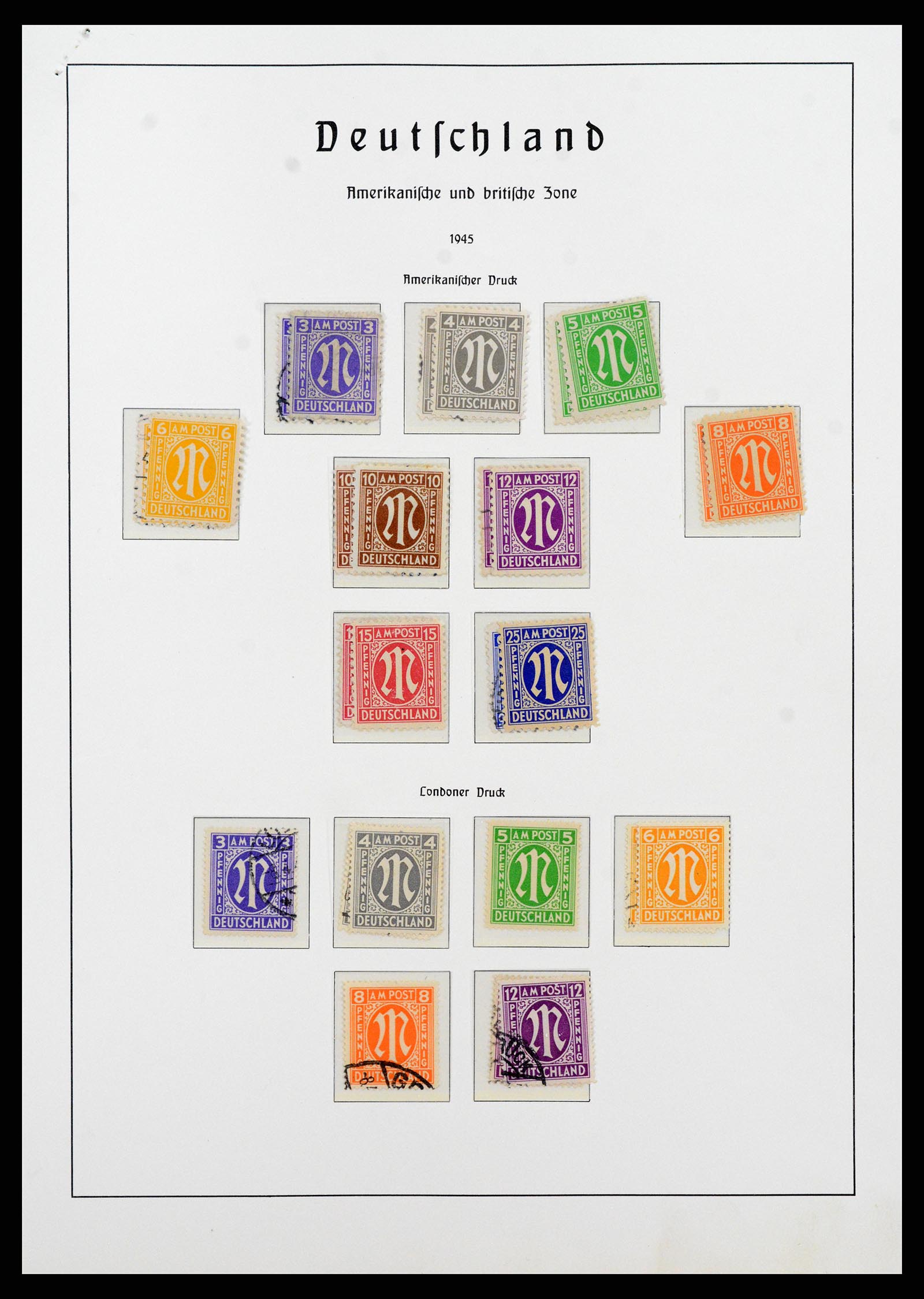 37866 083 - Postzegelverzameling 37866 Duitse Zones 1945-1948.