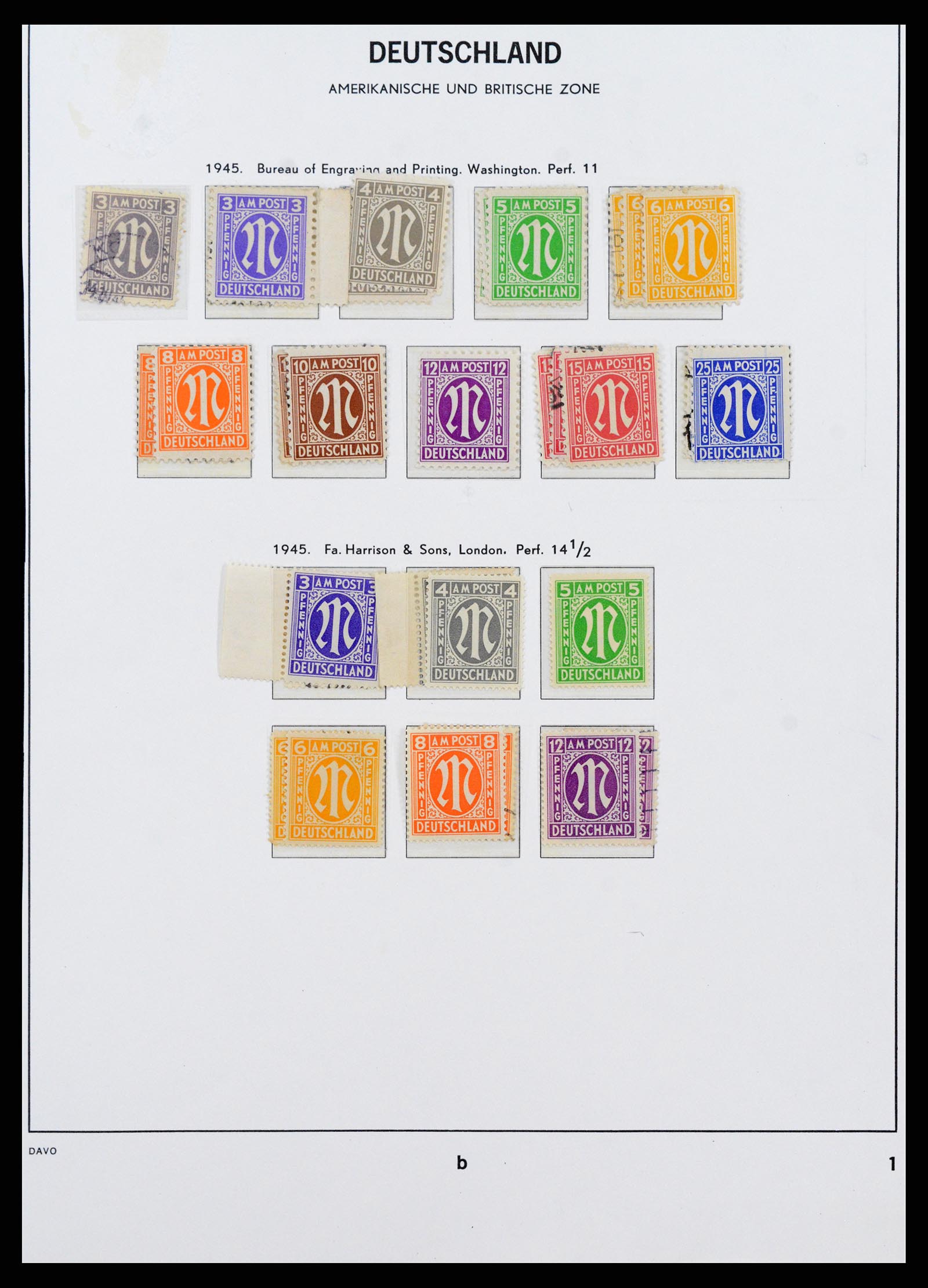 37866 084 - Stamp Collection 37866 German Zones 1945-1948.