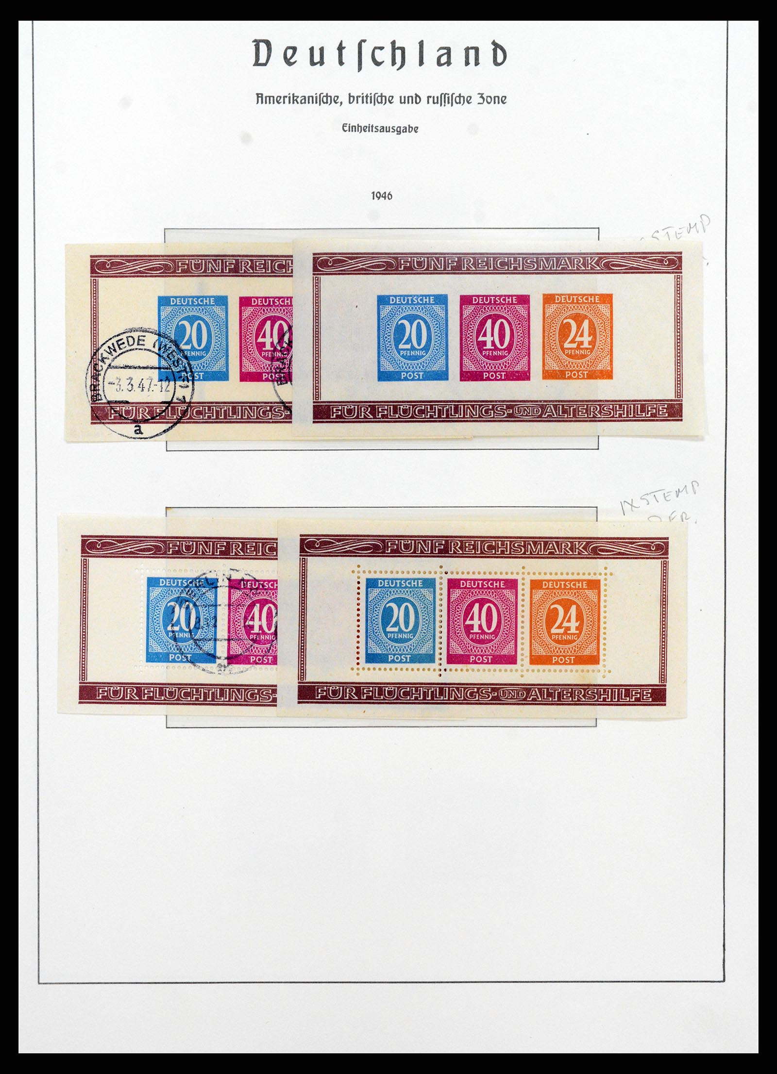 37866 085 - Stamp Collection 37866 German Zones 1945-1948.