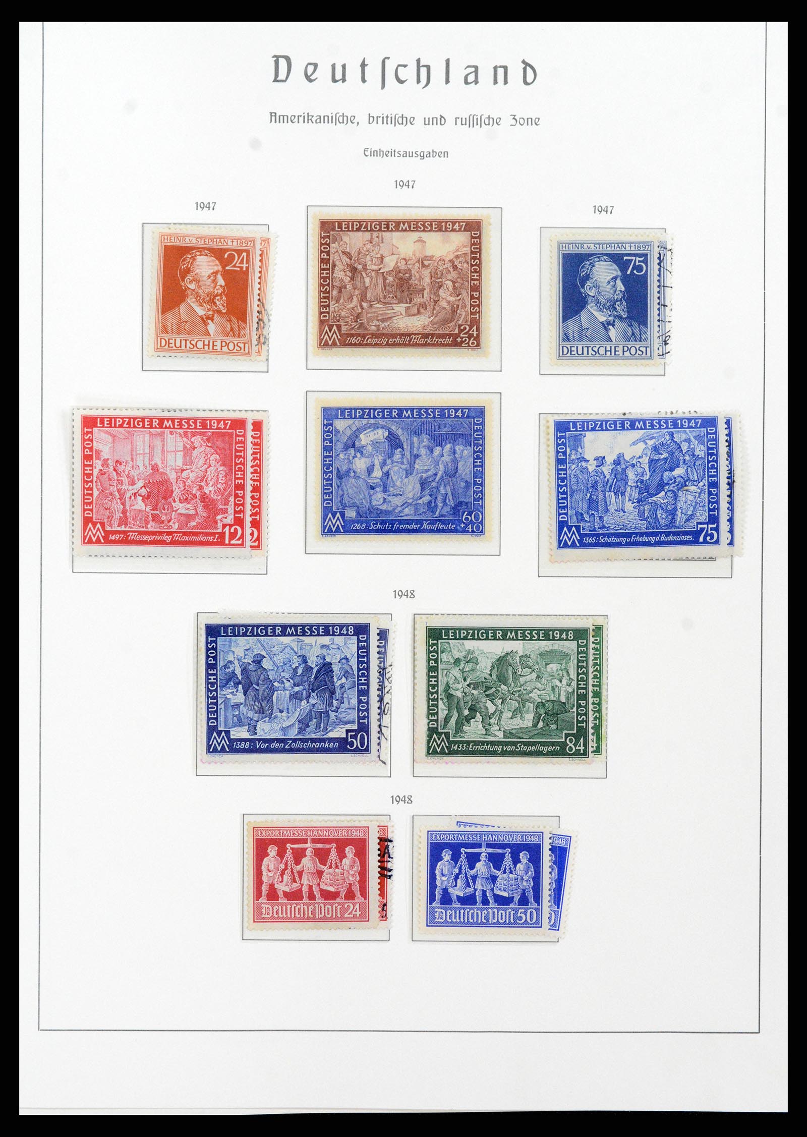 37866 086 - Stamp Collection 37866 German Zones 1945-1948.