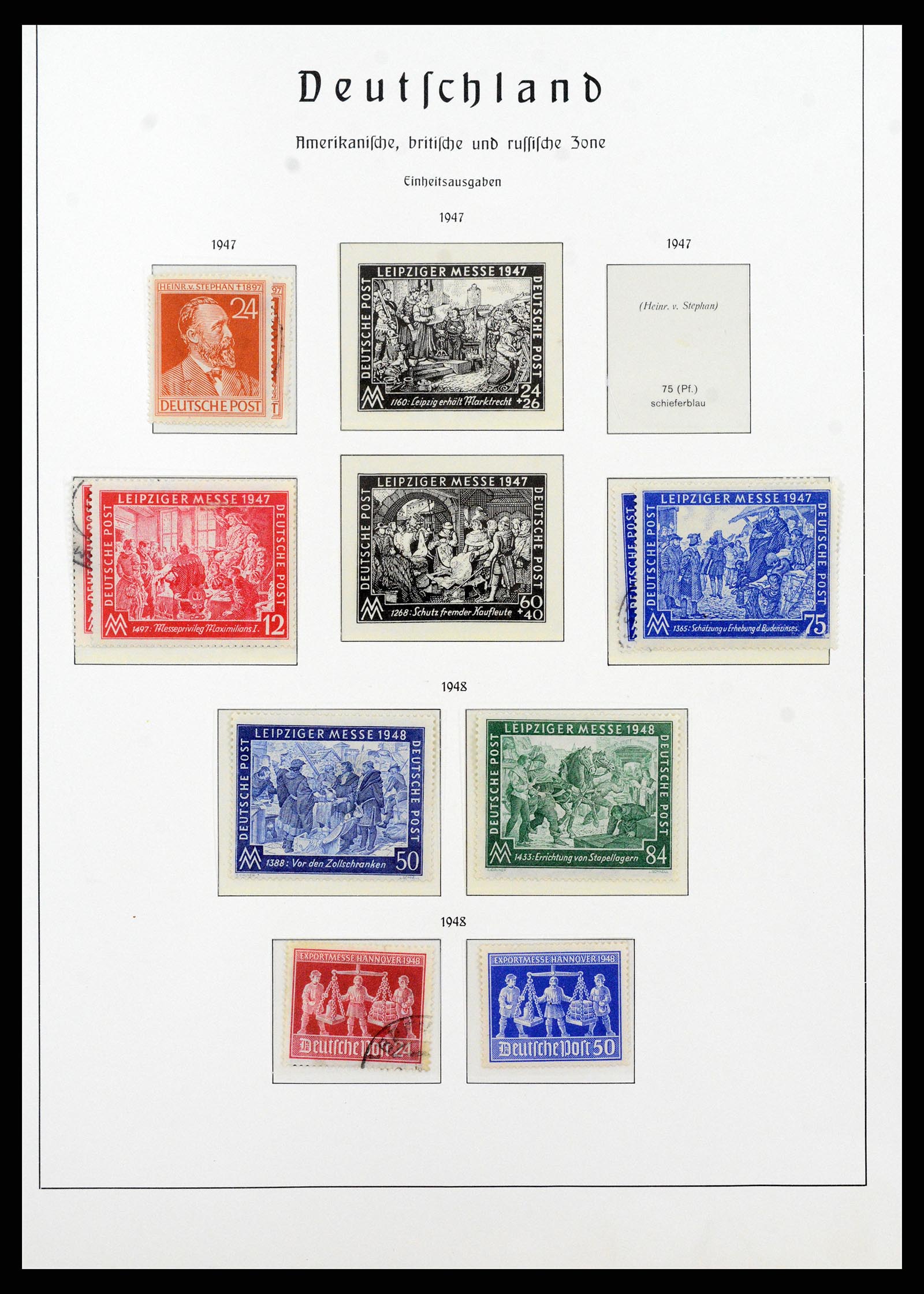 37866 087 - Postzegelverzameling 37866 Duitse Zones 1945-1948.