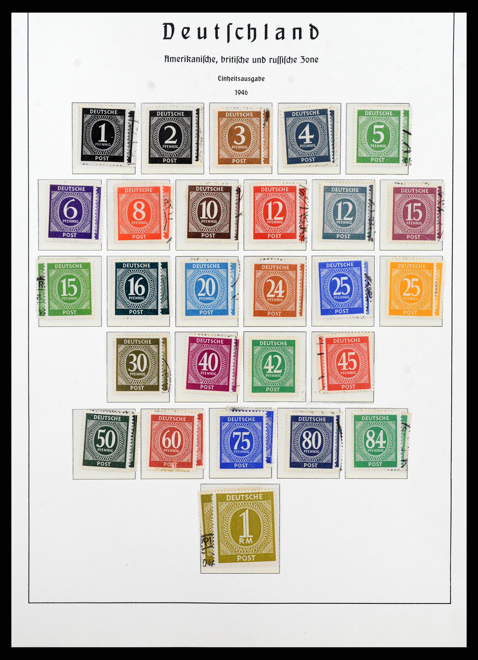37866 090 - Stamp Collection 37866 German Zones 1945-1948.