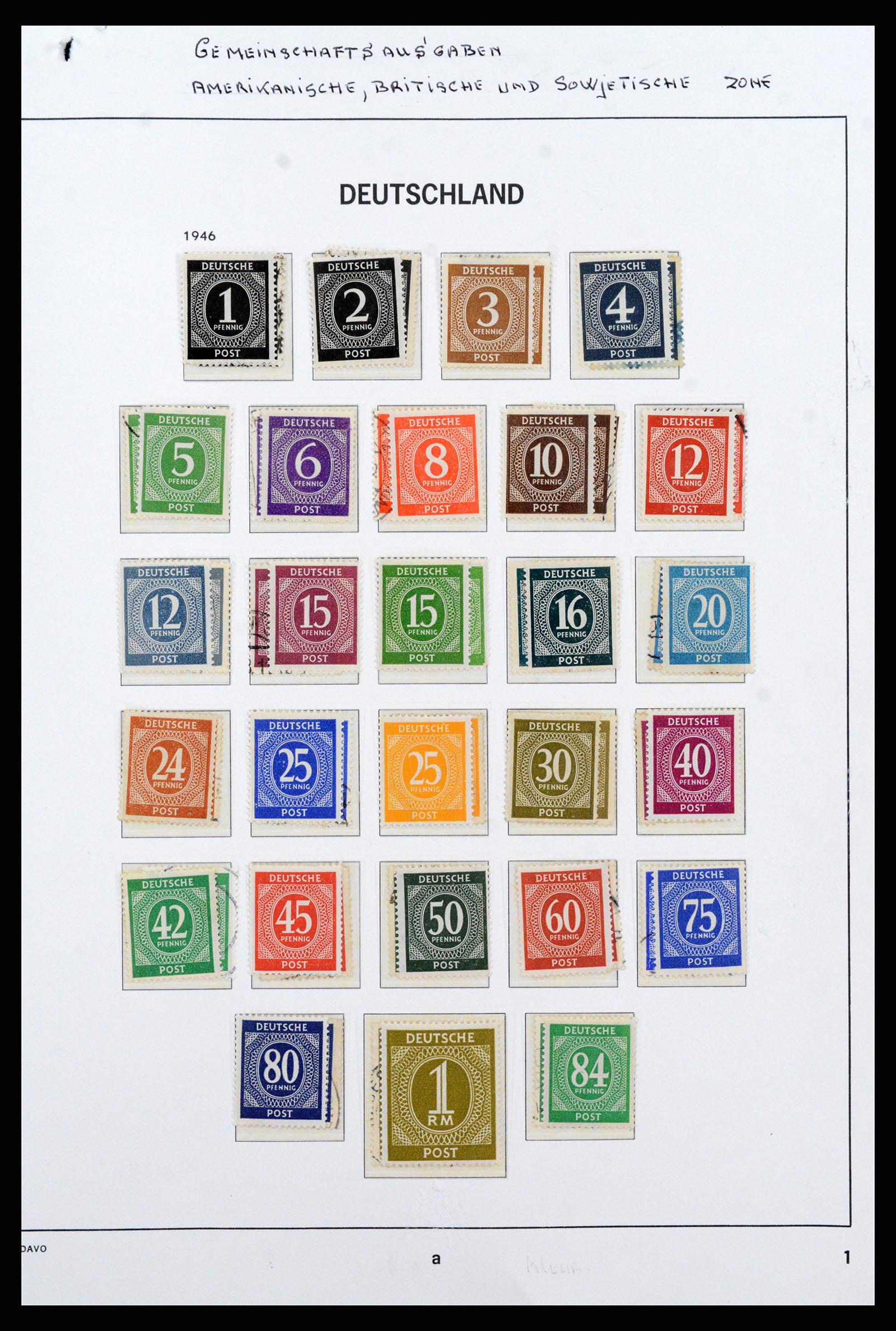 37866 091 - Postzegelverzameling 37866 Duitse Zones 1945-1948.