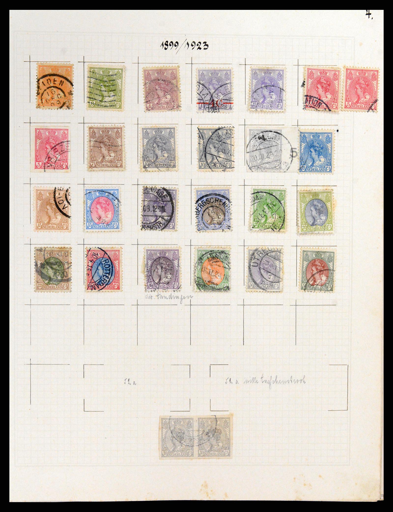 37868 005 - Stamp Collection 37868 Netherlands and territories 1864-1950.