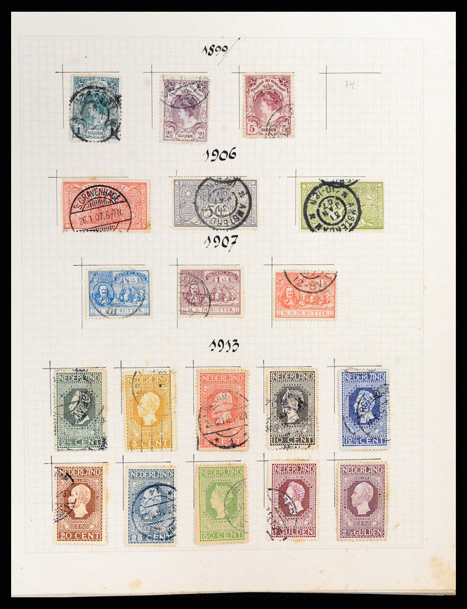 37868 006 - Stamp Collection 37868 Netherlands and territories 1864-1950.