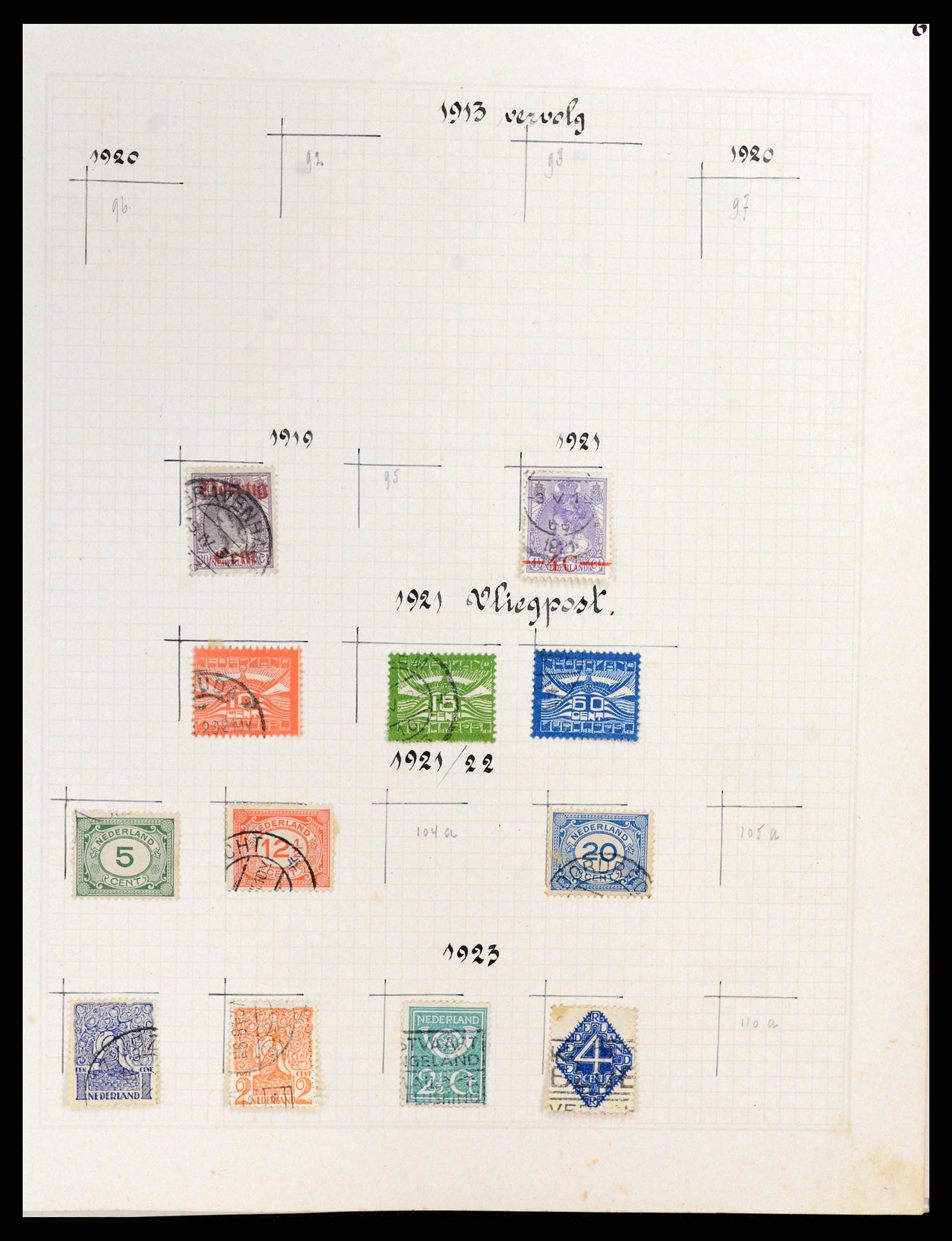 37868 007 - Stamp Collection 37868 Netherlands and territories 1864-1950.