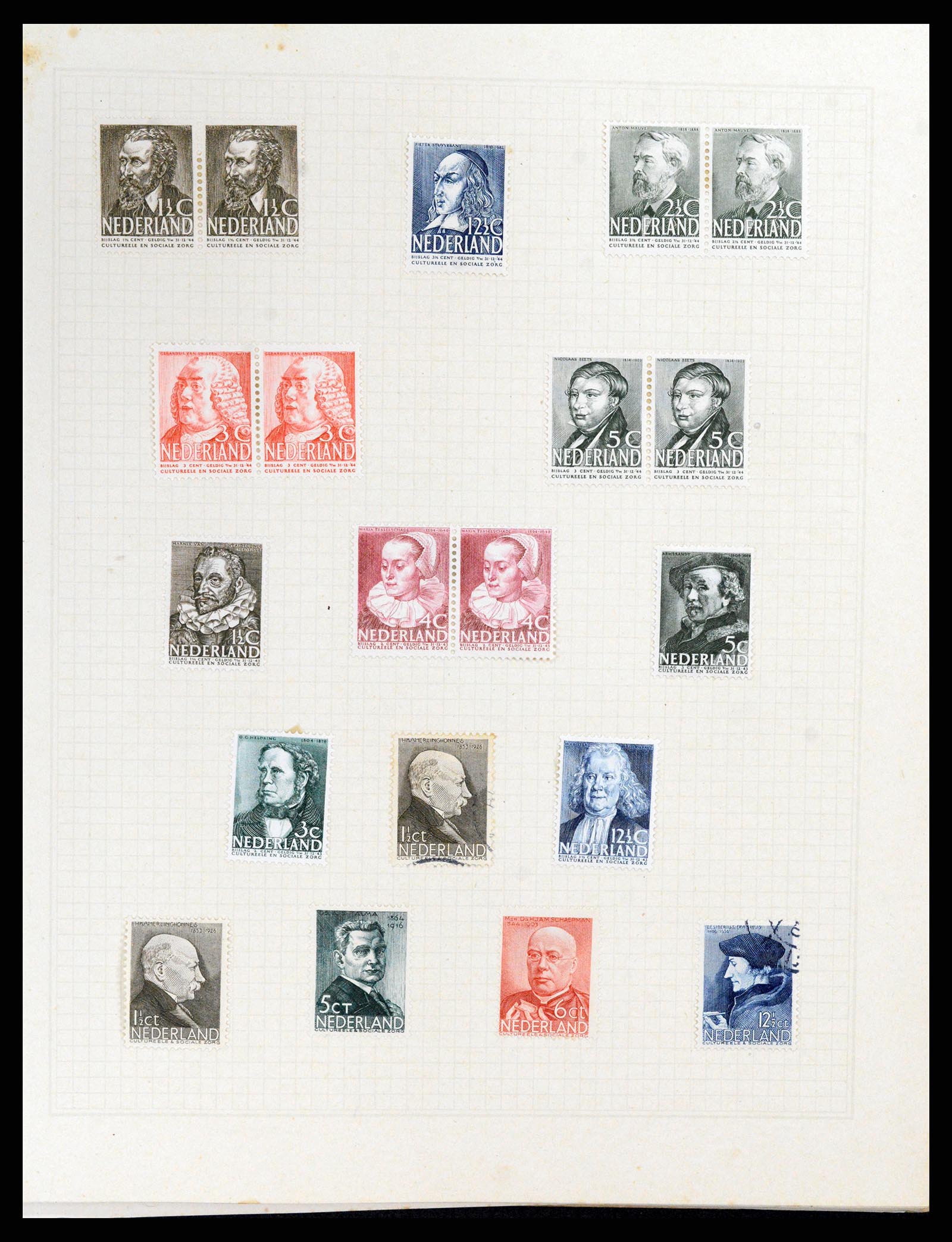 37868 019 - Stamp Collection 37868 Netherlands and territories 1864-1950.