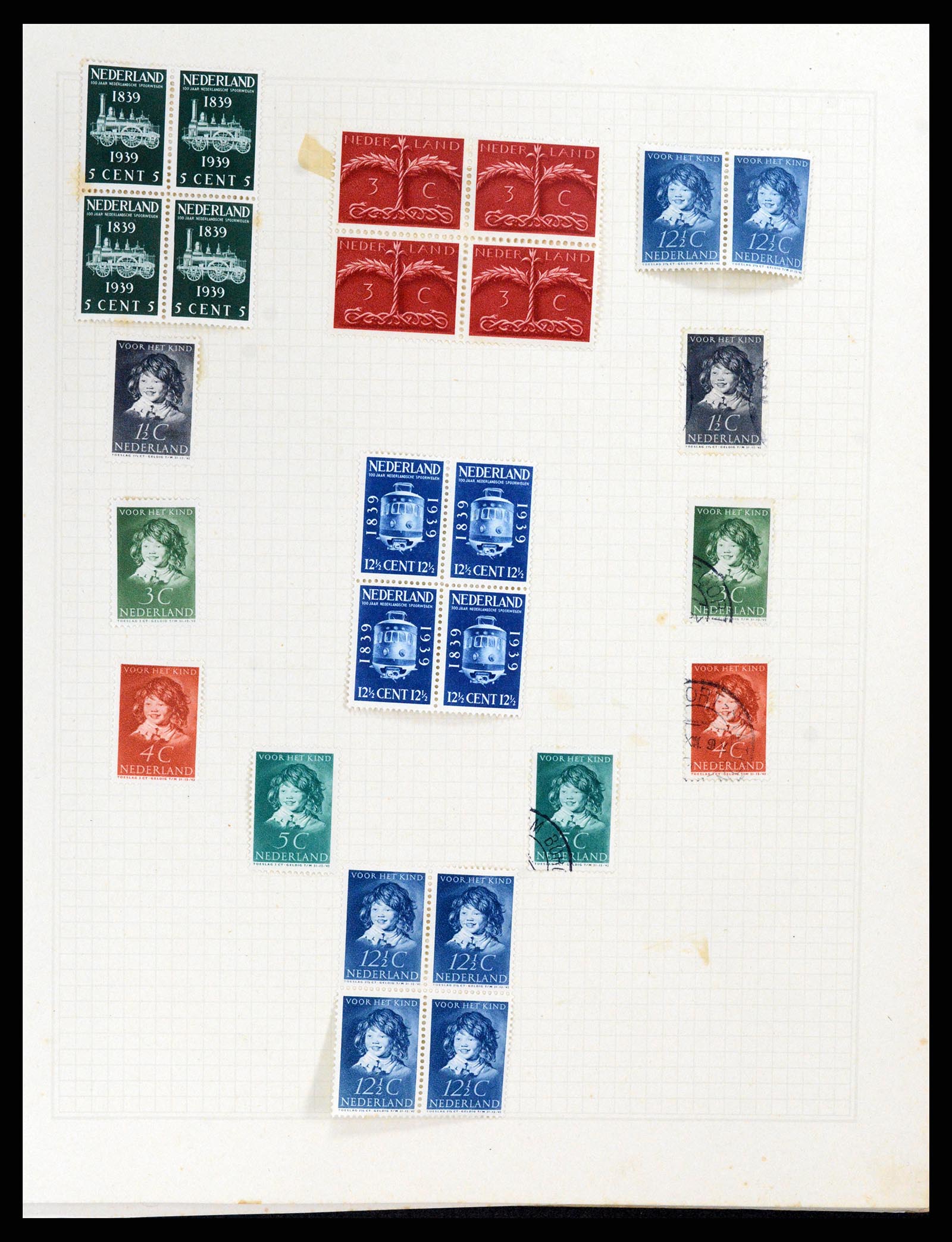 37868 020 - Stamp Collection 37868 Netherlands and territories 1864-1950.
