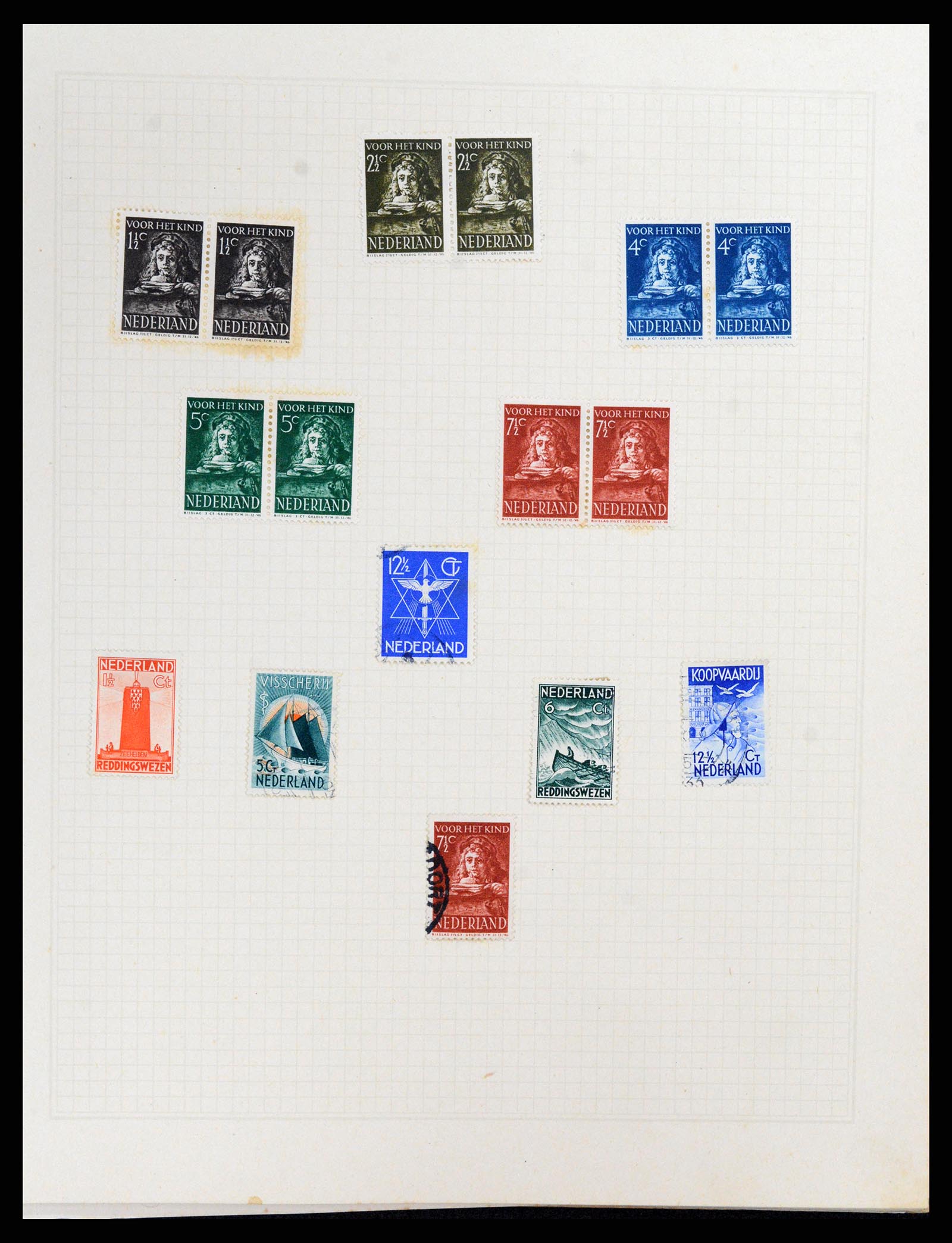 37868 021 - Stamp Collection 37868 Netherlands and territories 1864-1950.