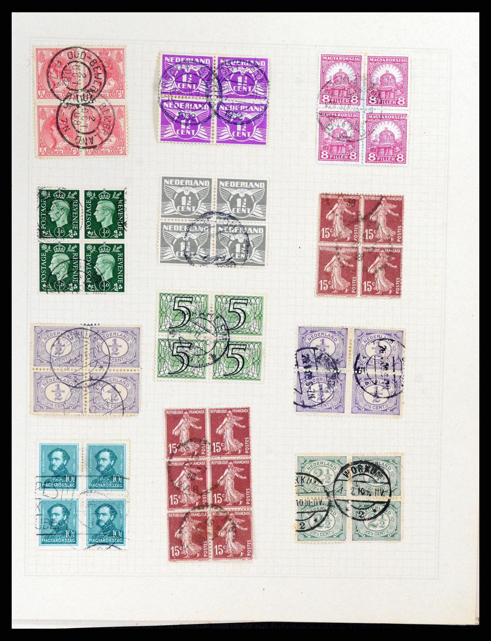 37868 025 - Stamp Collection 37868 Netherlands and territories 1864-1950.