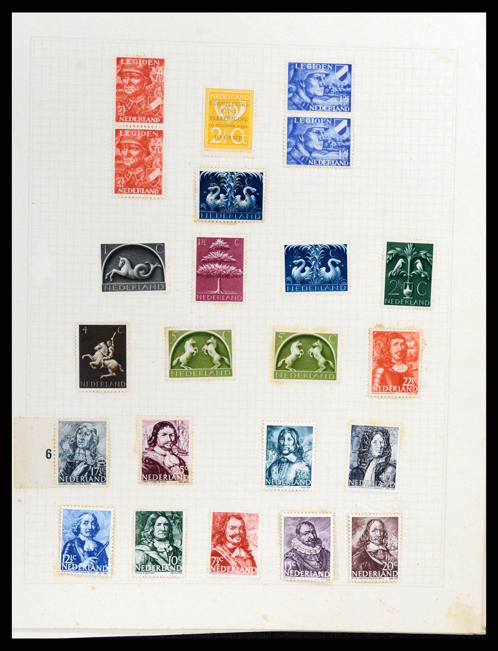 37868 027 - Stamp Collection 37868 Netherlands and territories 1864-1950.