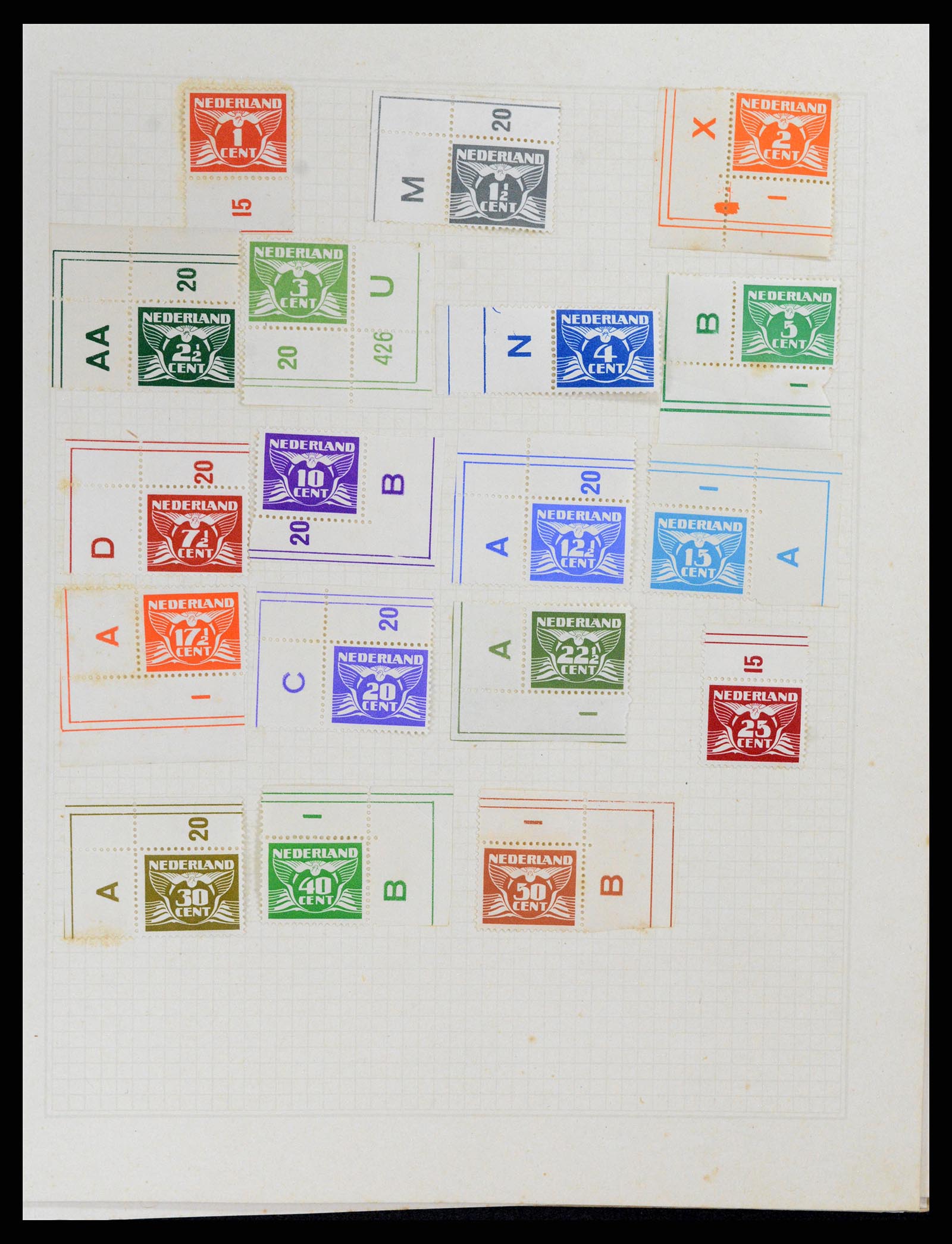 37868 028 - Stamp Collection 37868 Netherlands and territories 1864-1950.