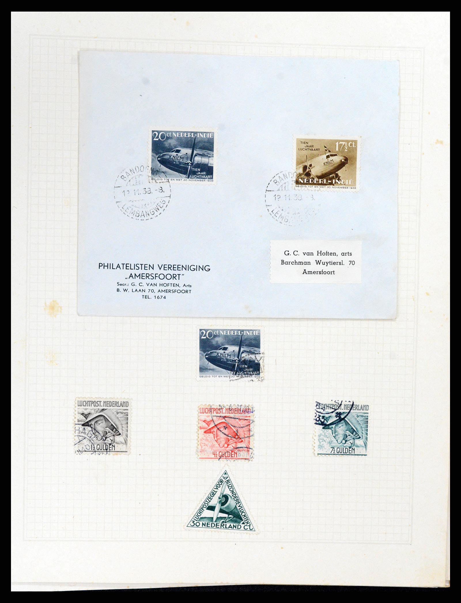 37868 029 - Stamp Collection 37868 Netherlands and territories 1864-1950.