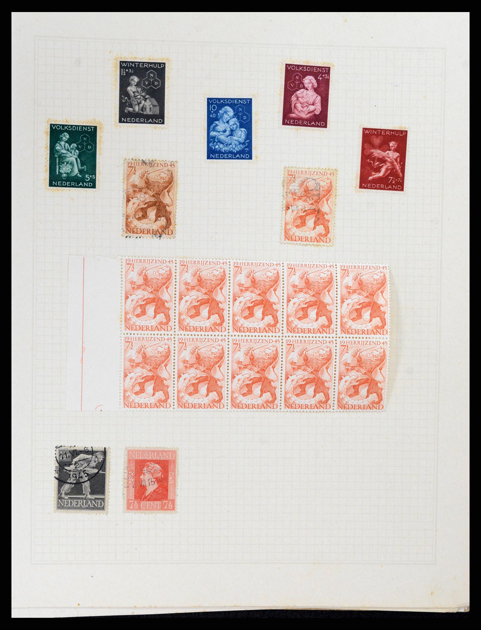 37868 034 - Stamp Collection 37868 Netherlands and territories 1864-1950.