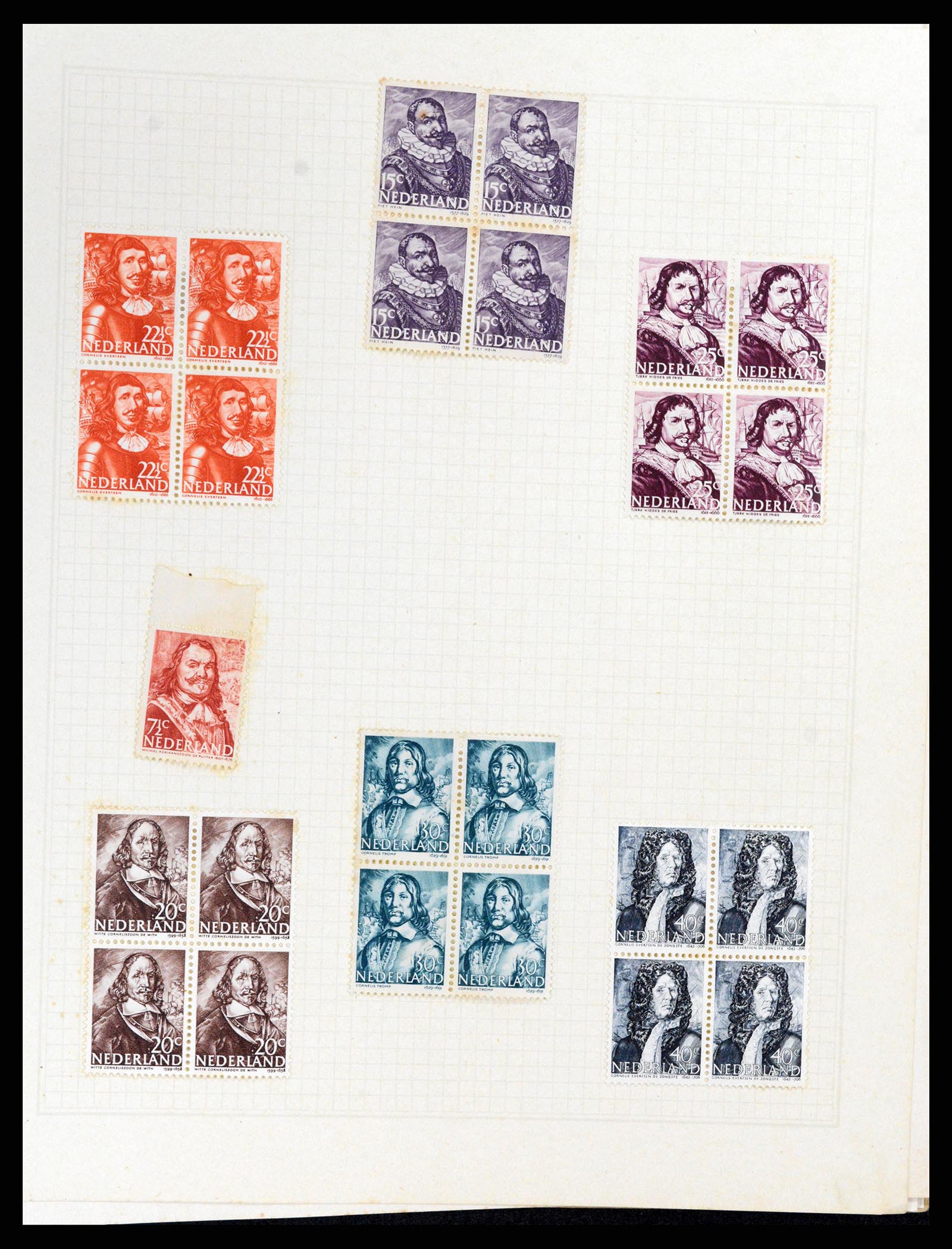 37868 035 - Stamp Collection 37868 Netherlands and territories 1864-1950.