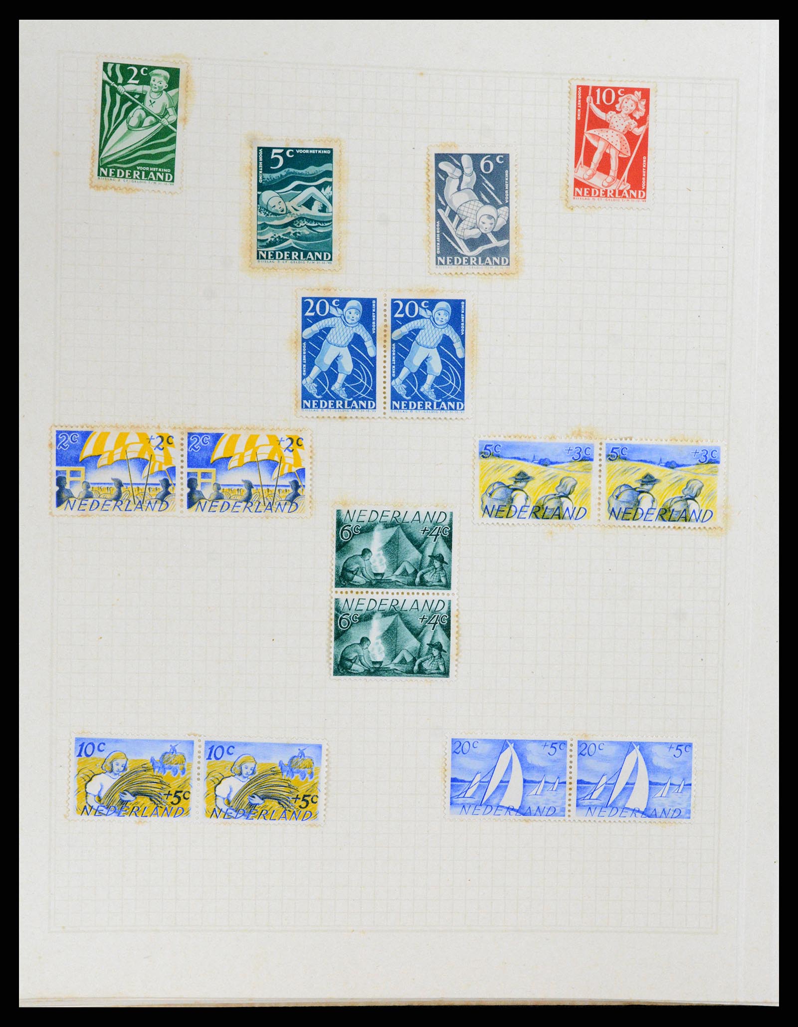 37868 038 - Stamp Collection 37868 Netherlands and territories 1864-1950.