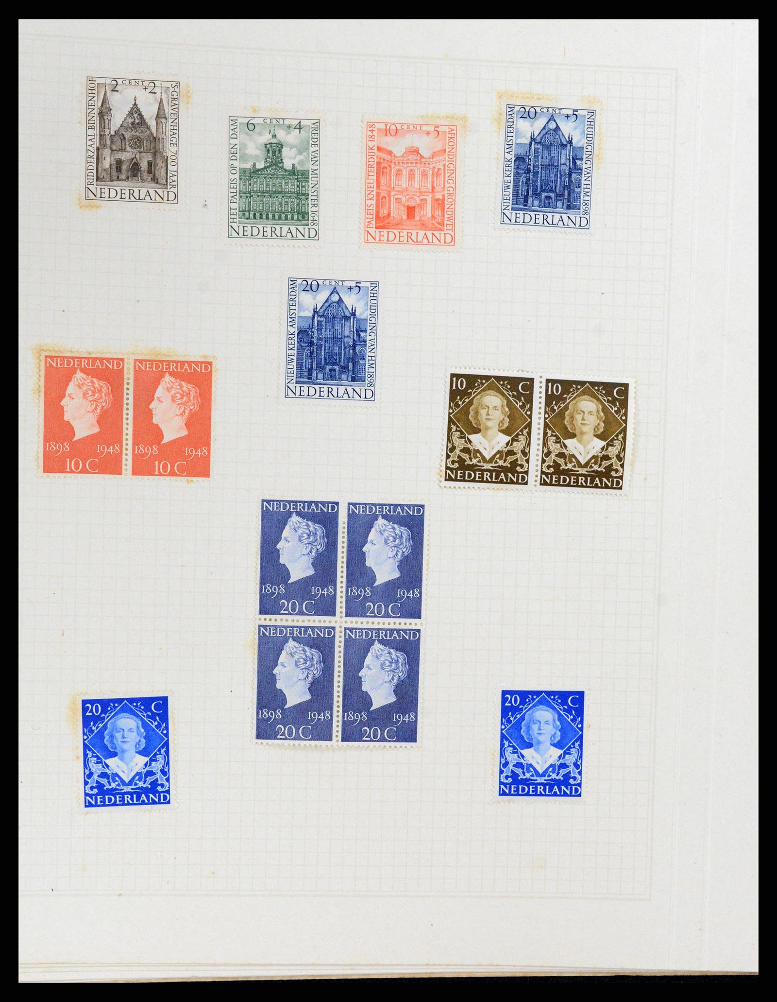 37868 042 - Stamp Collection 37868 Netherlands and territories 1864-1950.