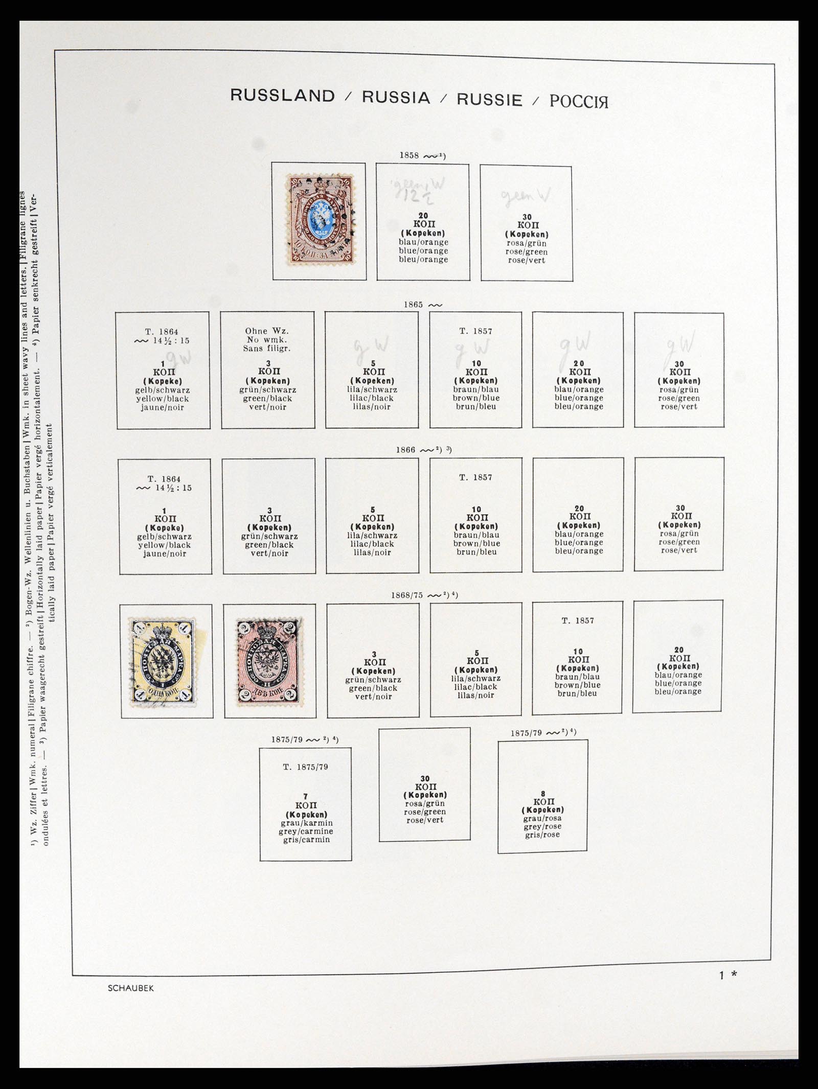 37869 003 - Postzegelverzameling 37869 Rusland 1858-1964.