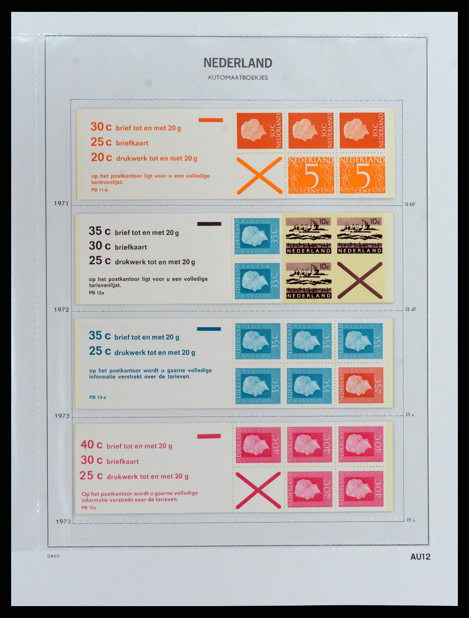 37871 012 - Stamp Collection 37871 Netherlands stampbooklets 1964-2000.