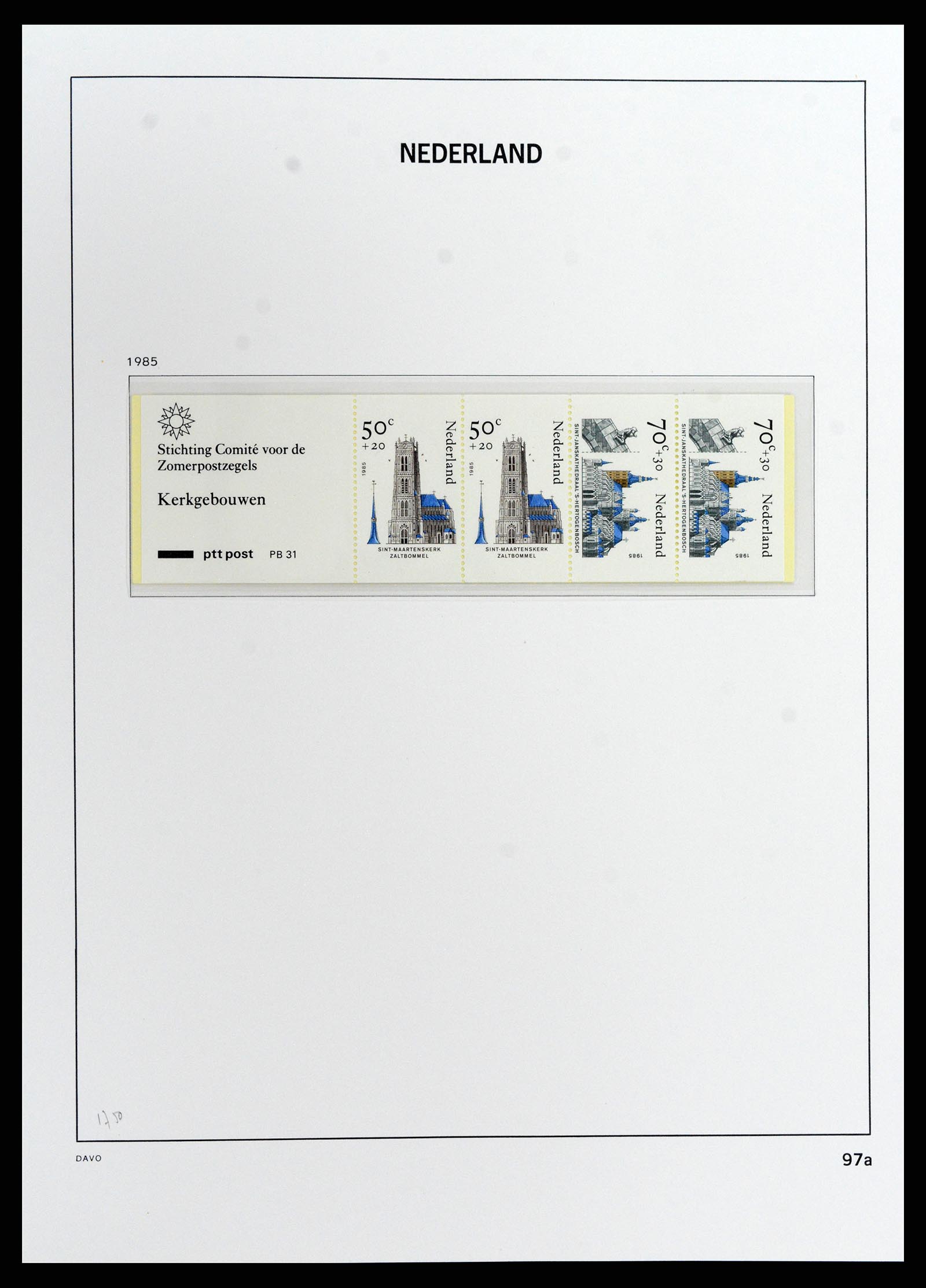 37871 021 - Stamp Collection 37871 Netherlands stampbooklets 1964-2000.