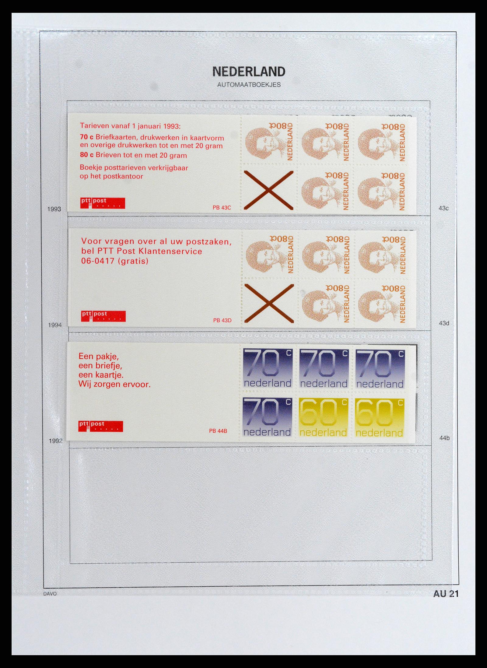37871 031 - Stamp Collection 37871 Netherlands stampbooklets 1964-2000.
