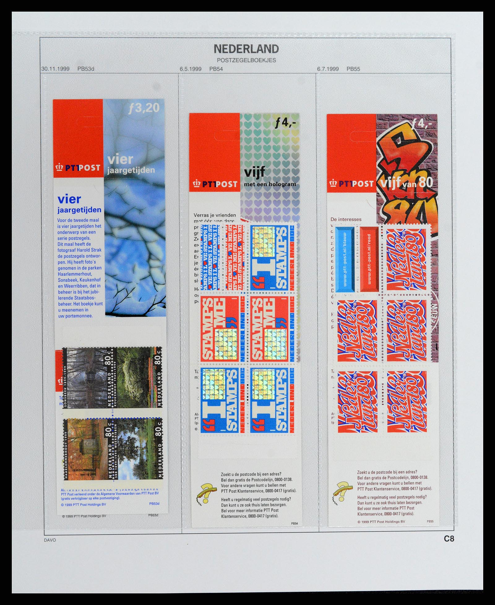 37871 037 - Stamp Collection 37871 Netherlands stampbooklets 1964-2000.