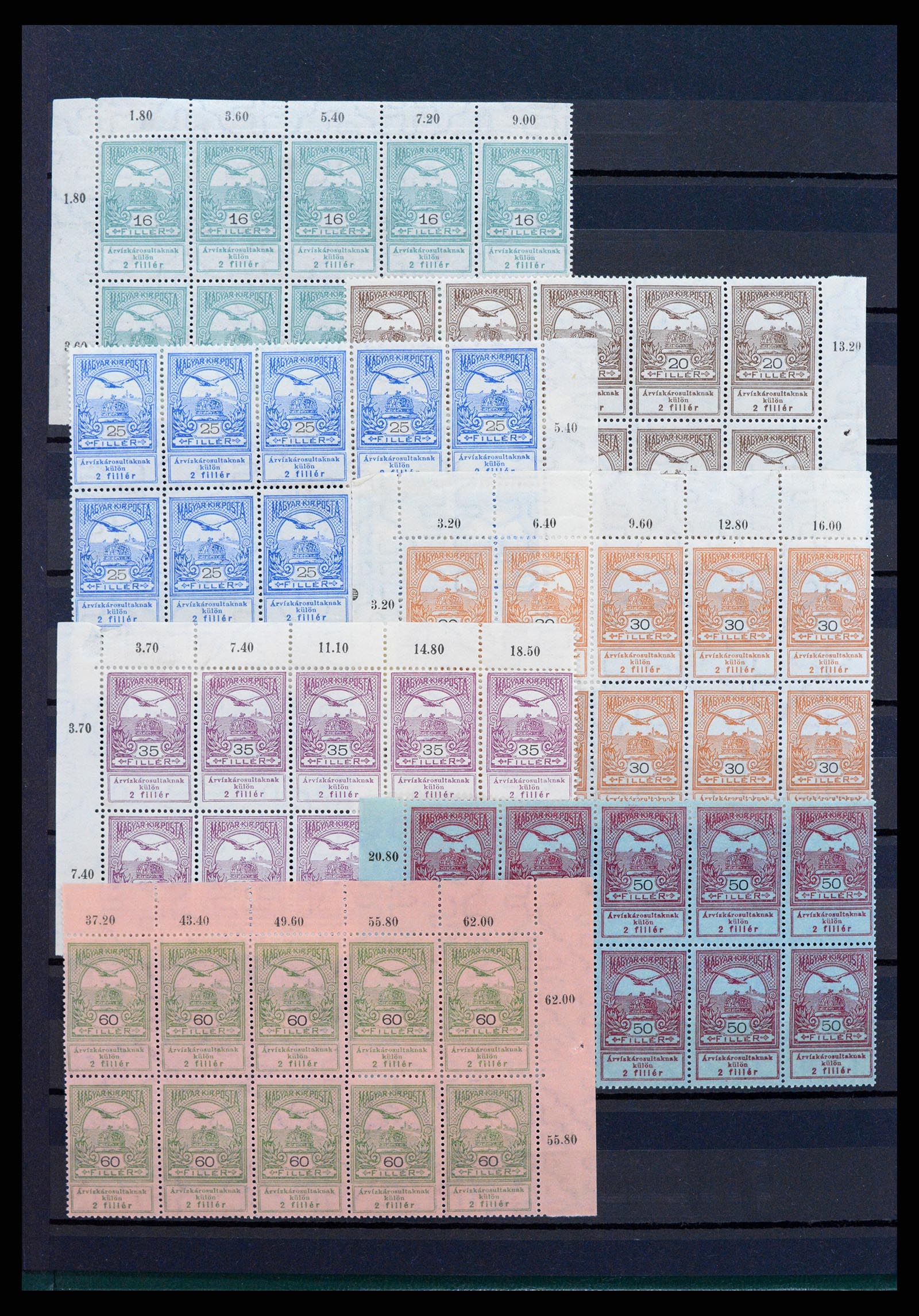 37872 002 - Postzegelverzameling 37872 Hongarije 1913-1915.