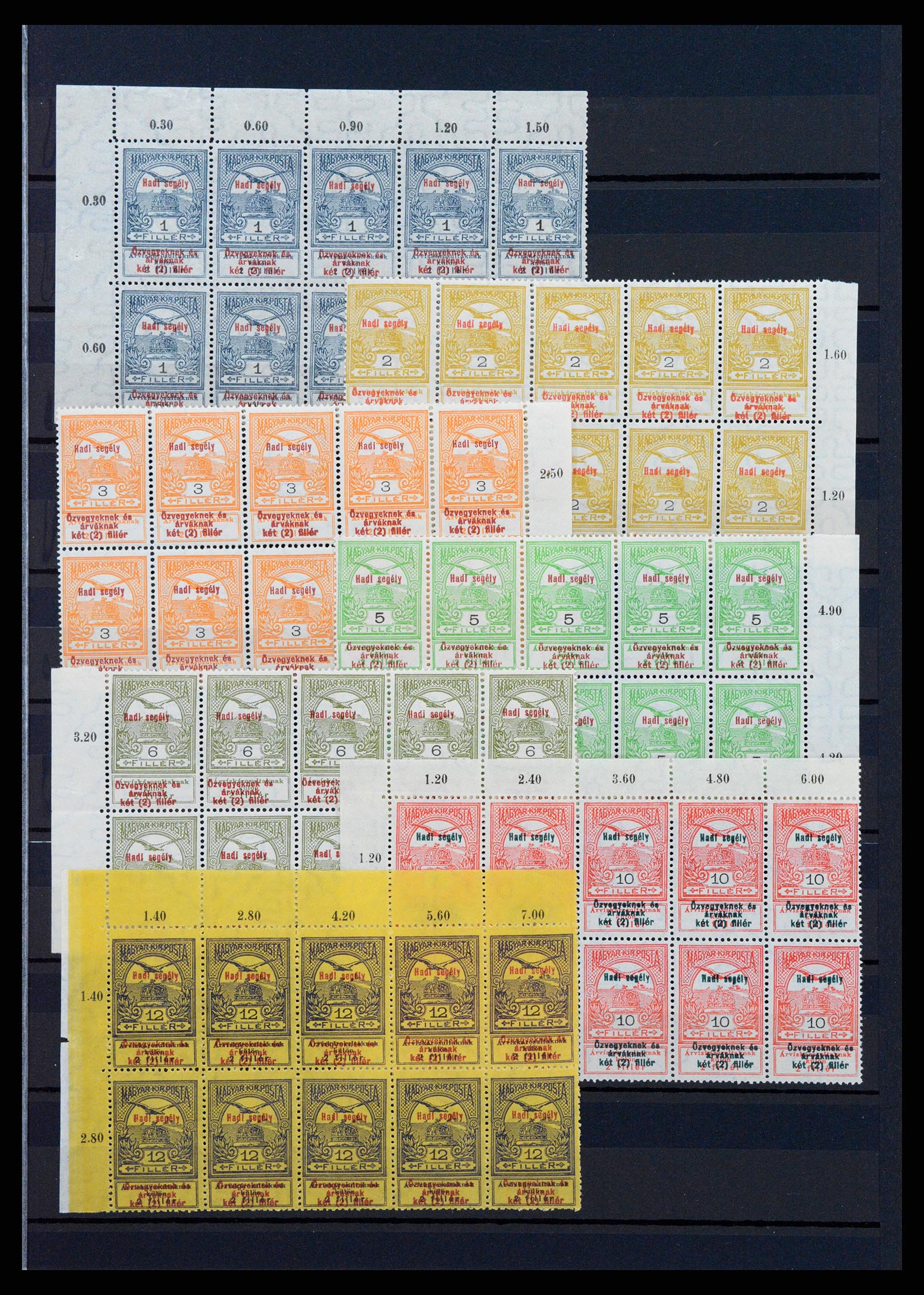 37872 005 - Postzegelverzameling 37872 Hongarije 1913-1915.