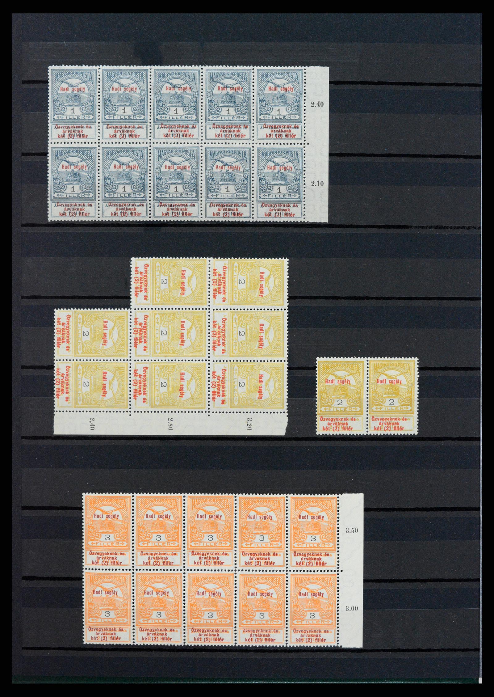 37872 008 - Postzegelverzameling 37872 Hongarije 1913-1915.