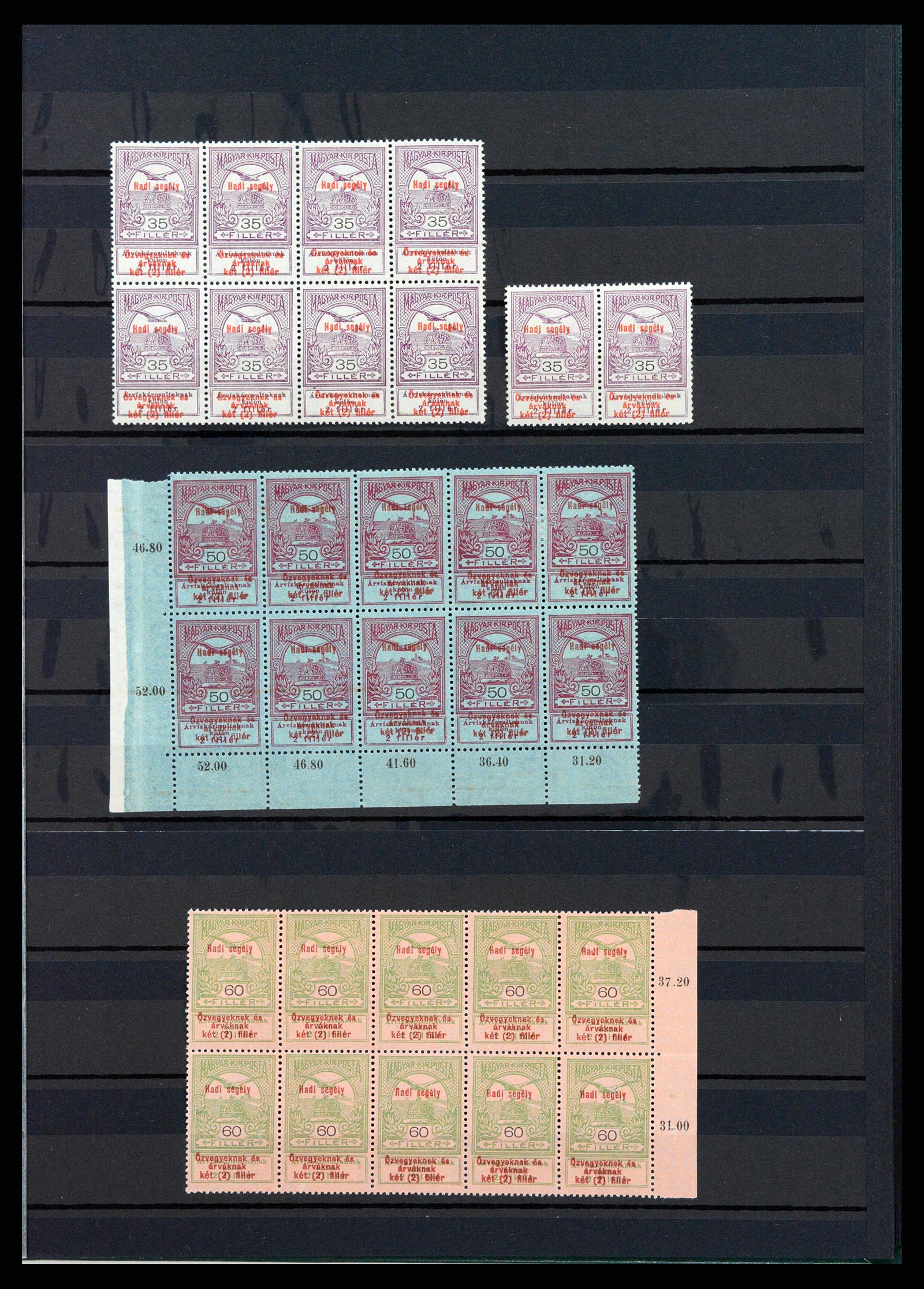 37872 011 - Postzegelverzameling 37872 Hongarije 1913-1915.